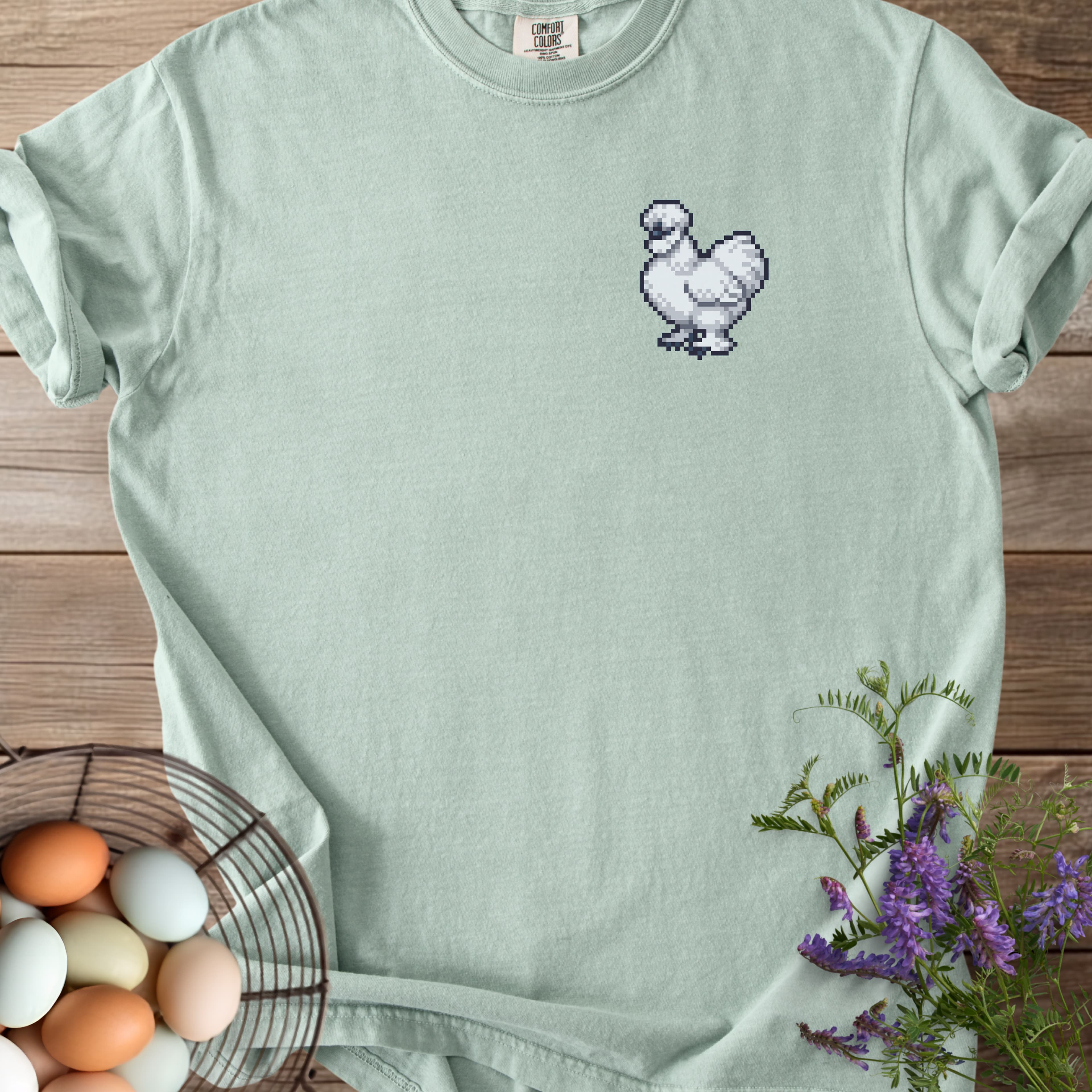 Pixel Art Silkie Chicken T-shirt - View 2