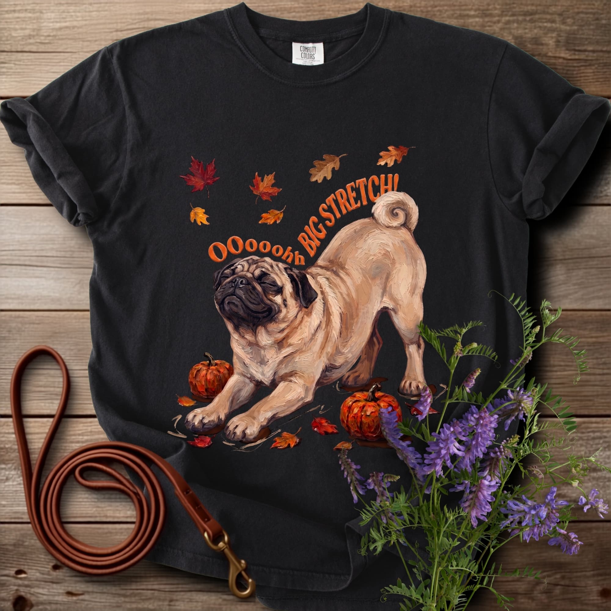 Oh Big Stretch! Pug Halloween T-shirt - View 1