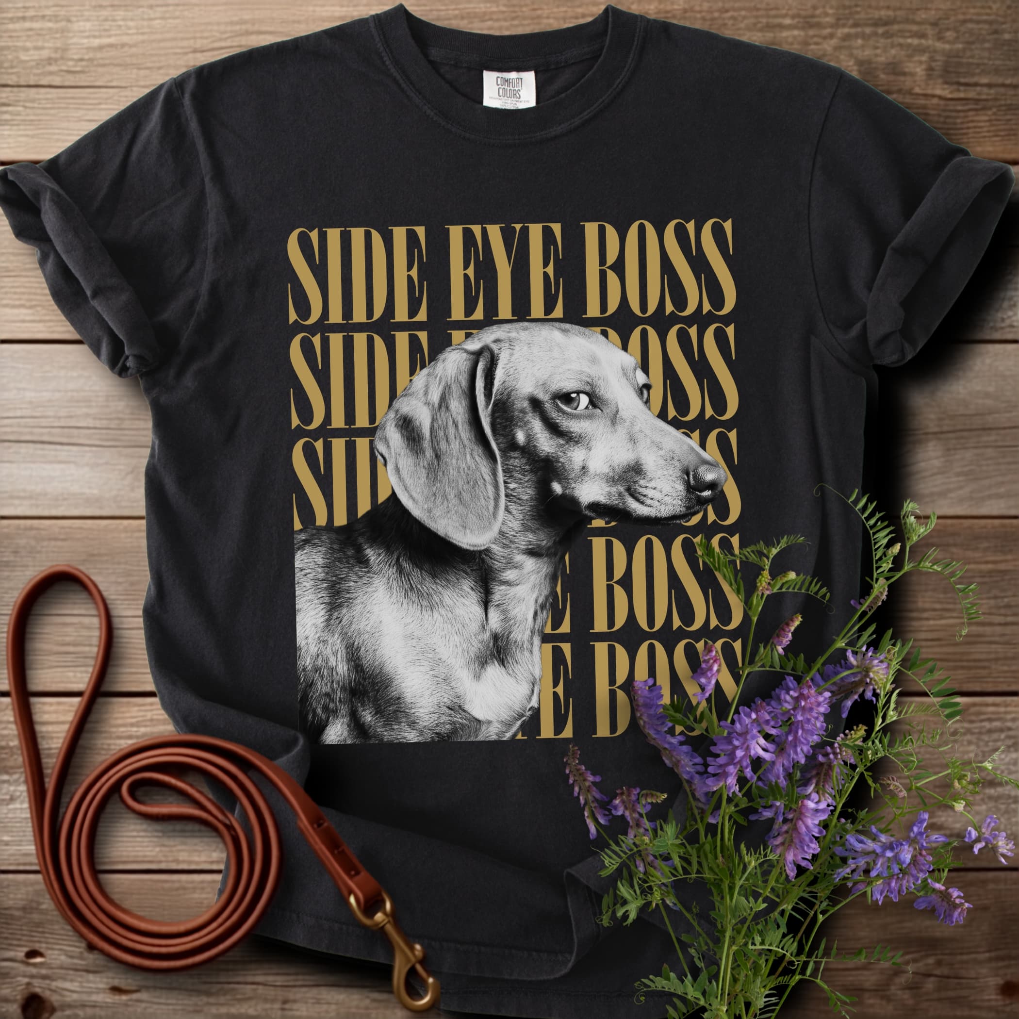 Side Eye Boss Dachshund Shirt - View 1