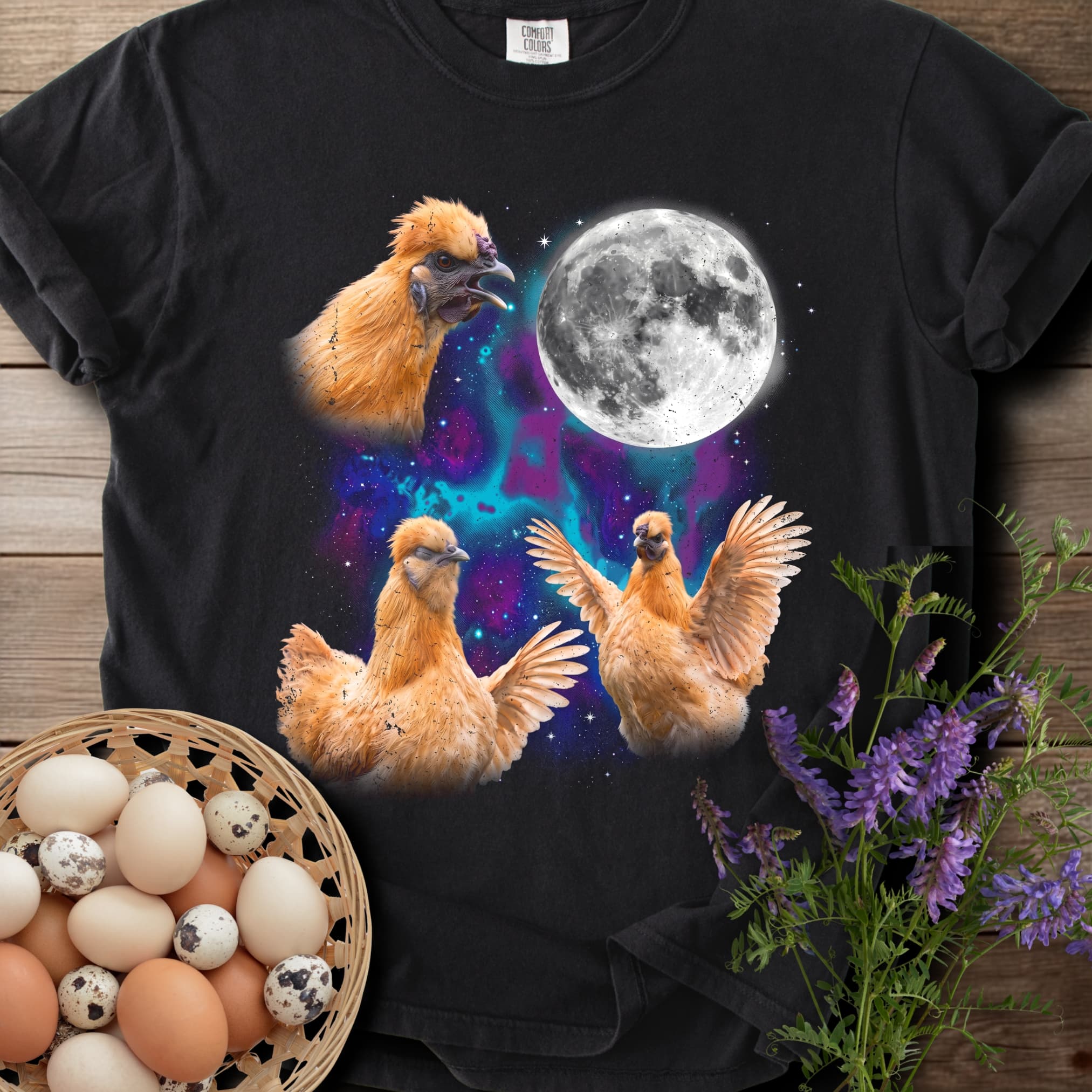 Buff Silkie Moon Bootleg T-shirt - View 1