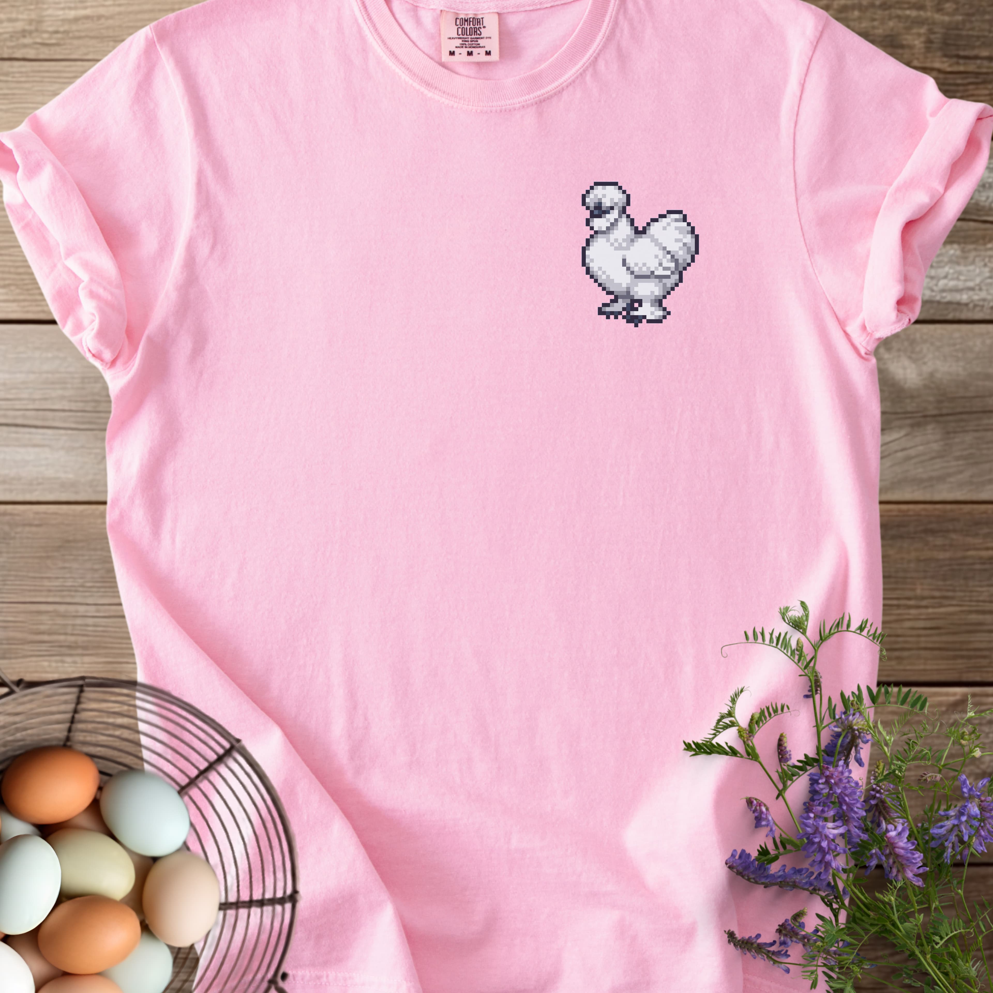 Pixel Art Silkie Chicken T-shirt - View 5