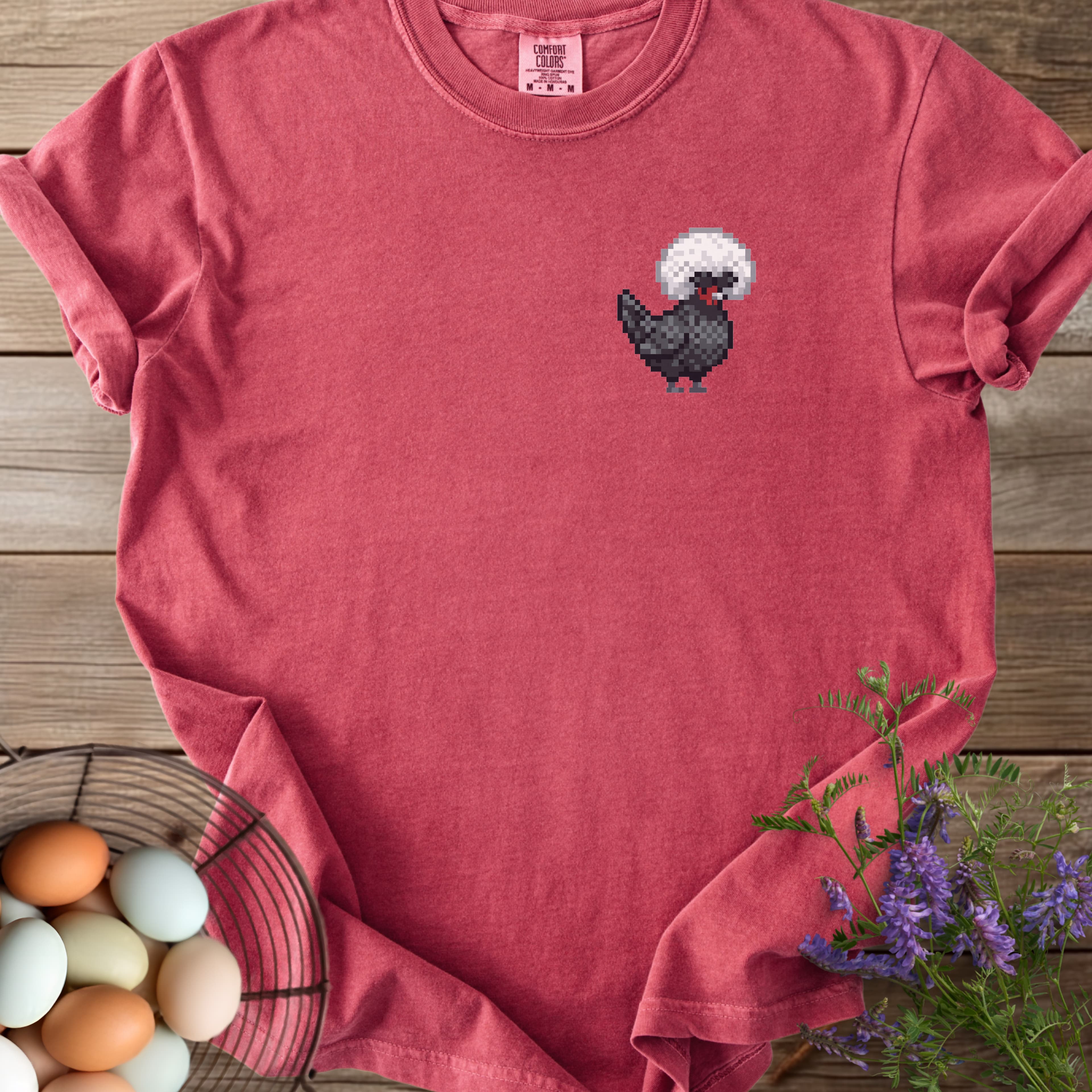 Pixel Art Polish Chicken T-shirt - View 8