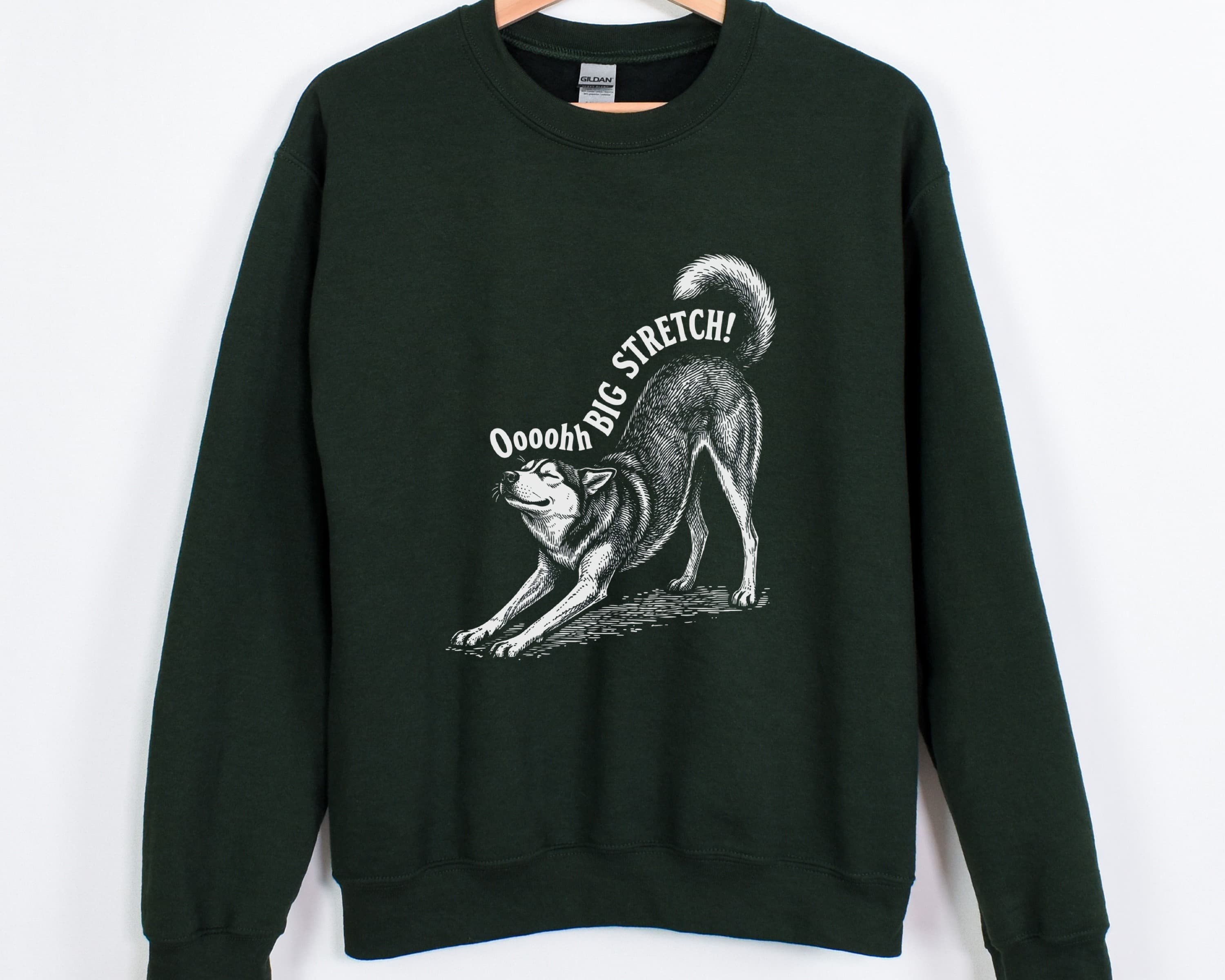 Oh Big Stretch! Siberian Husky Crewneck Sweatshirt - View 7