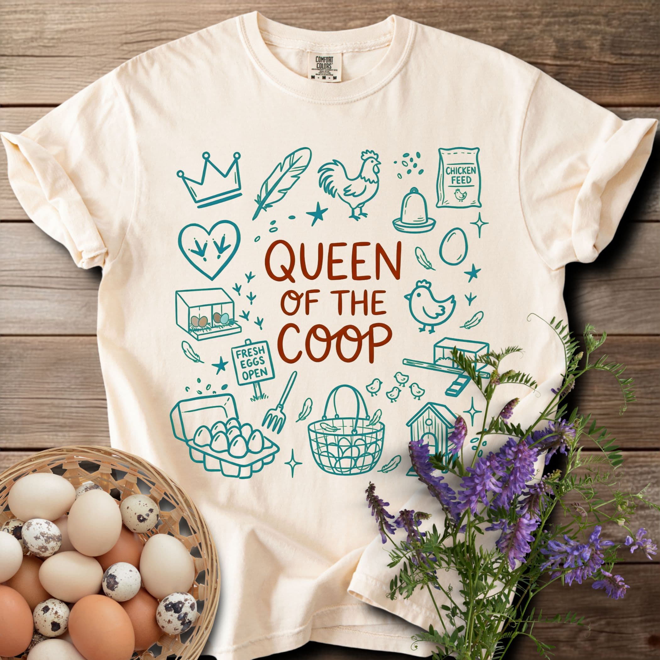 Queen of the Coop T-shirt - View 5
