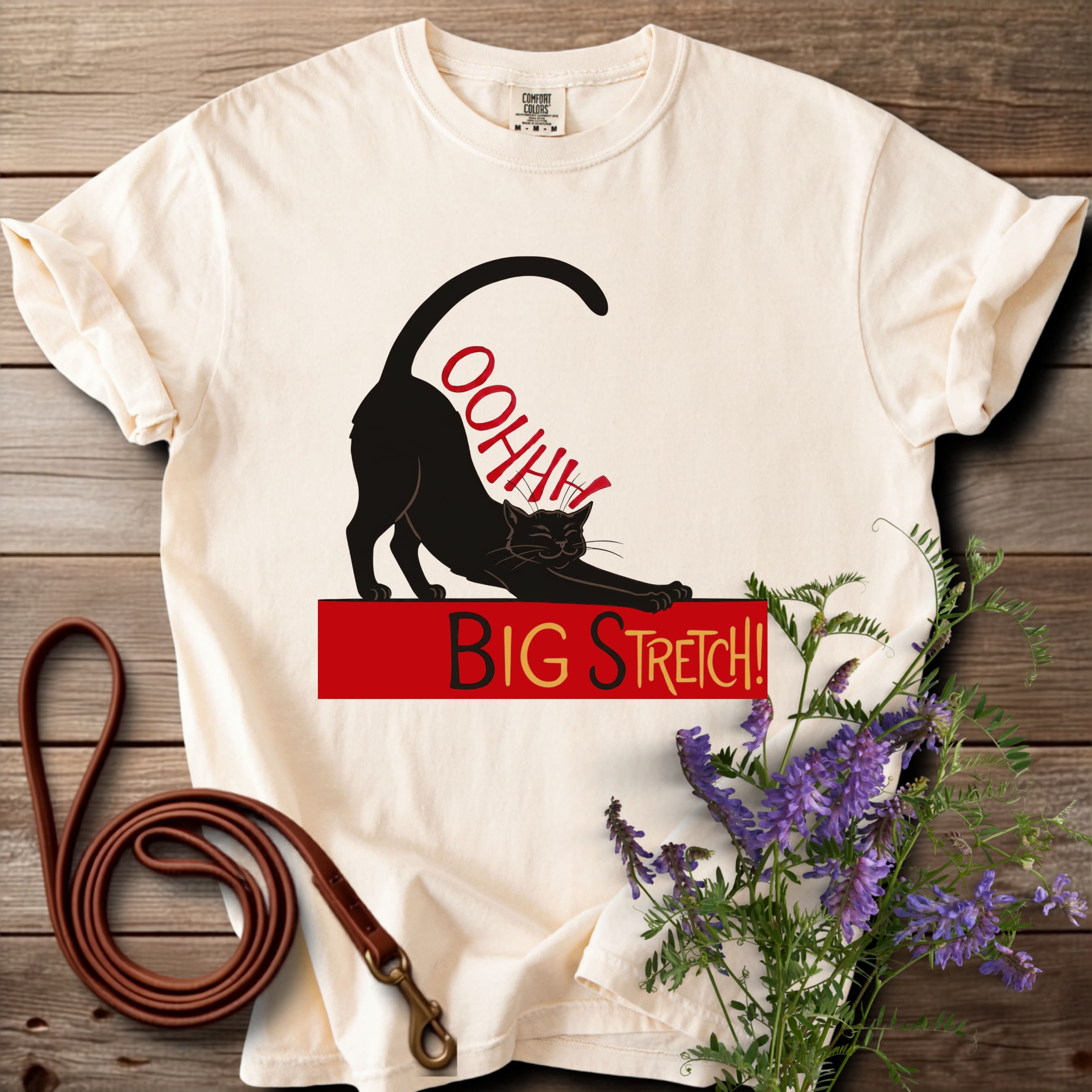 Oh Big Stretch! Black Cat T-Shirt - View 8