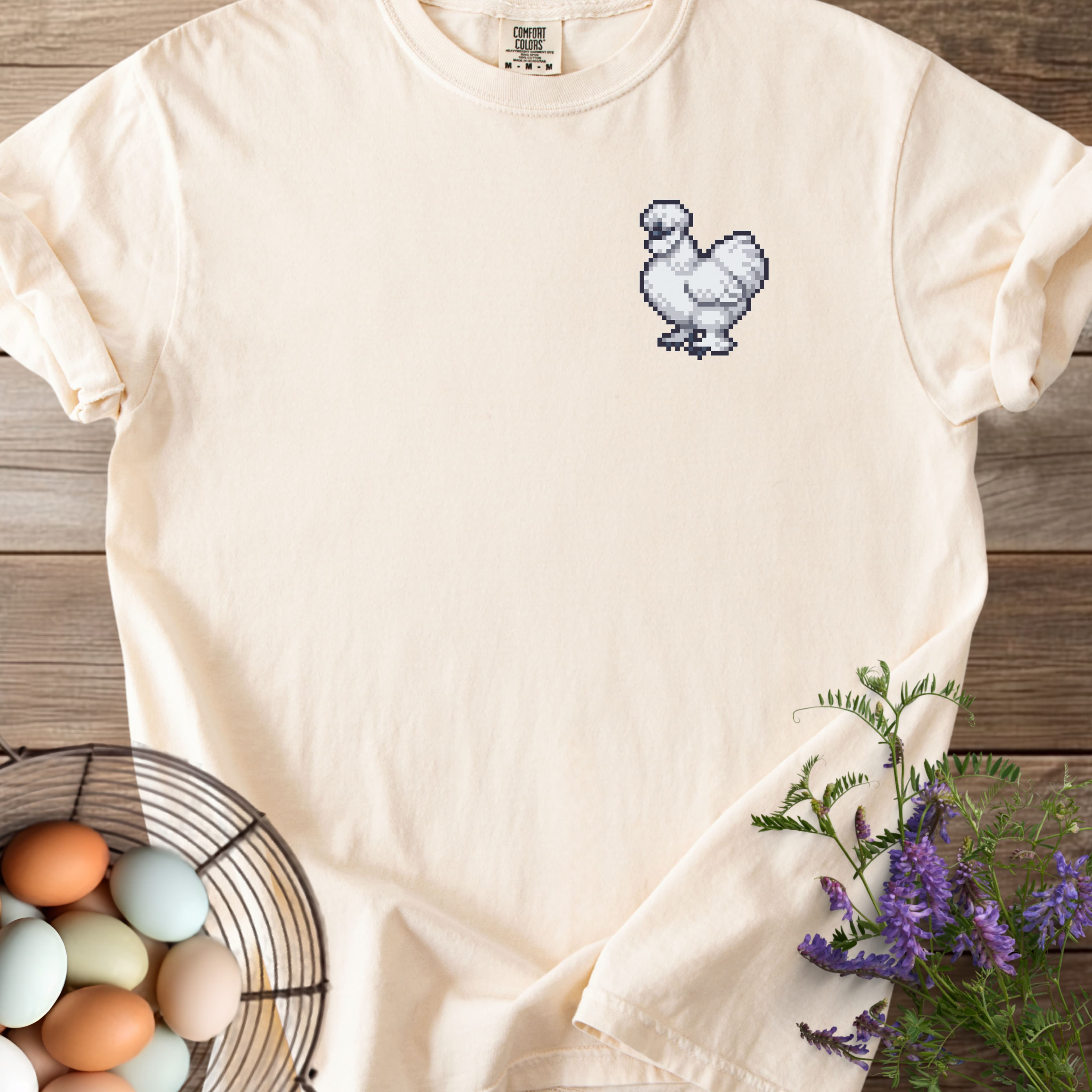 Pixel Art Silkie Chicken T-shirt - View 11