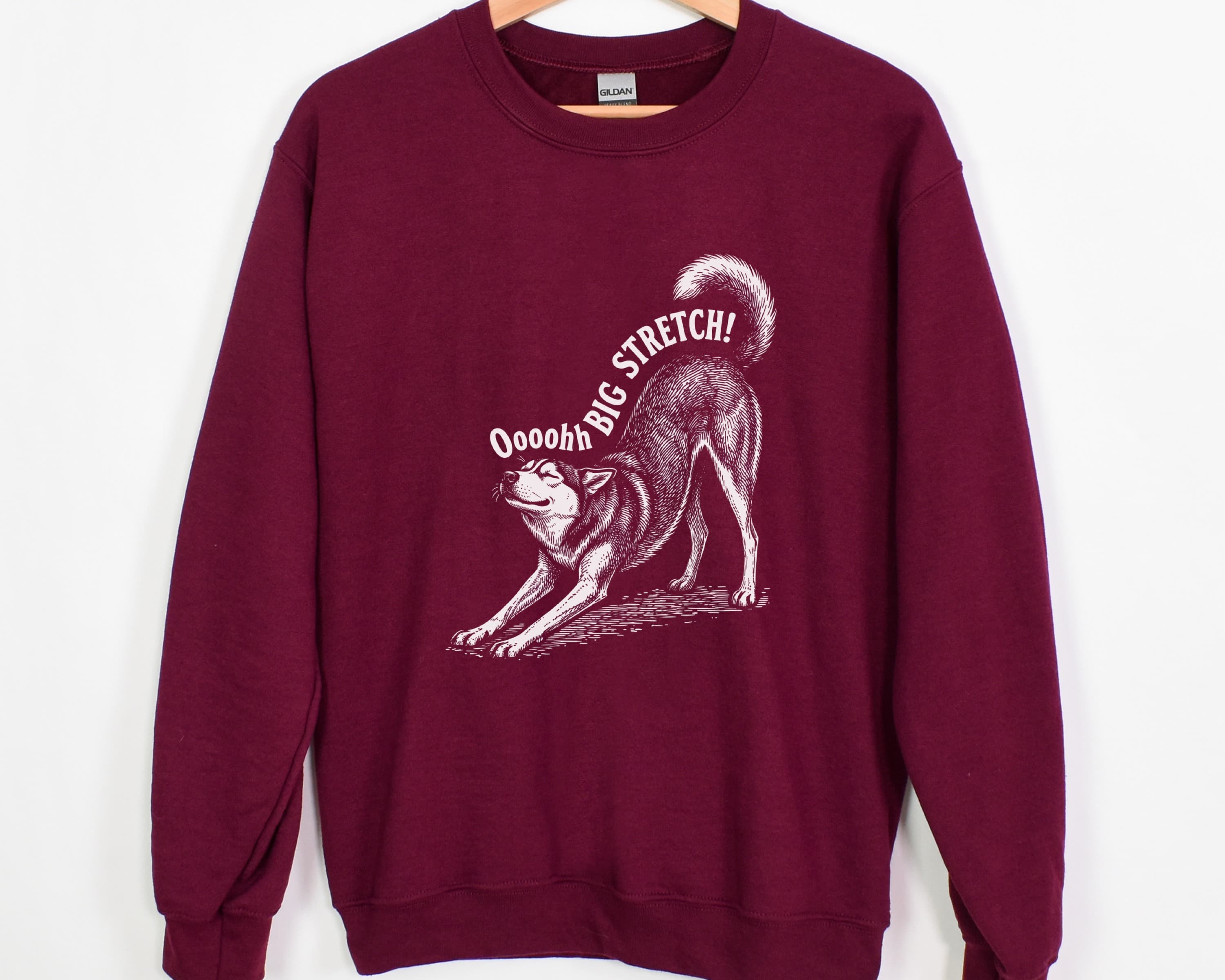 Oh Big Stretch! Siberian Husky Crewneck Sweatshirt - View 15