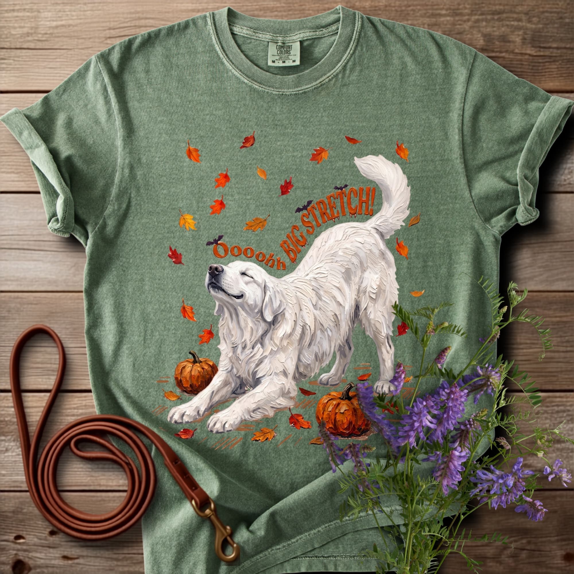 Oh Big Stretch! Great Pyrenees T-shirt - View 4