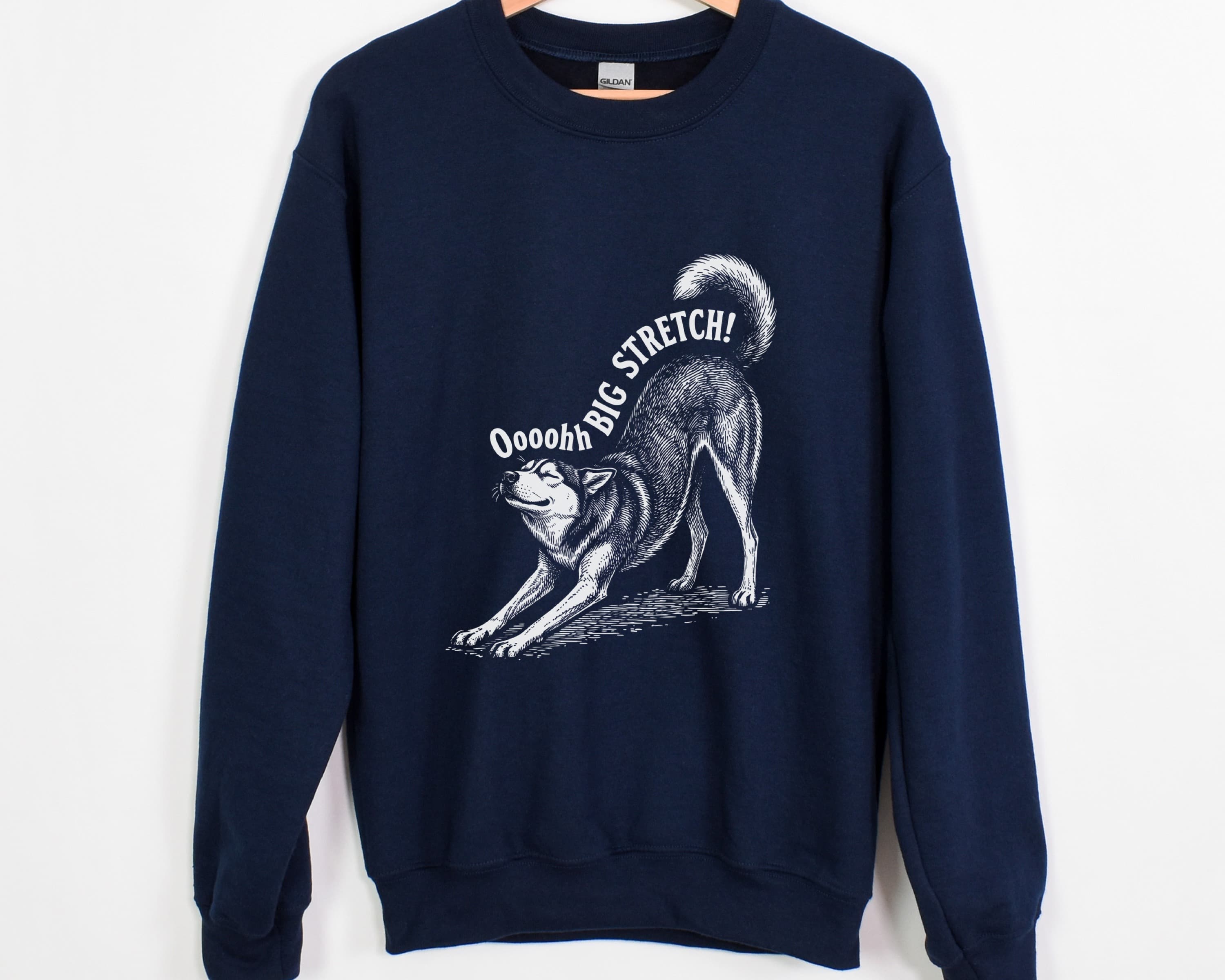 Oh Big Stretch! Siberian Husky Crewneck Sweatshirt - View 16