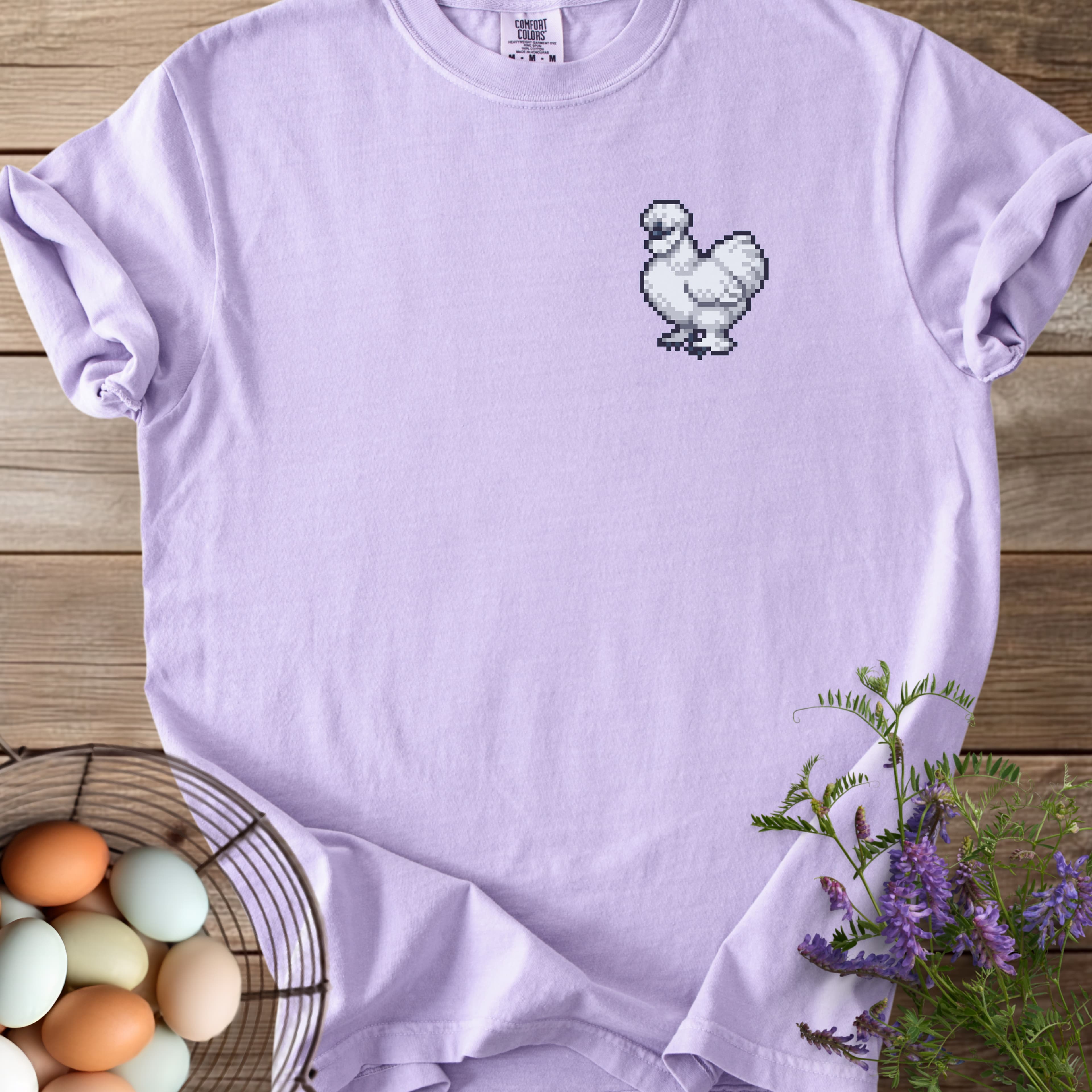 Pixel Art Silkie Chicken T-shirt - View 14