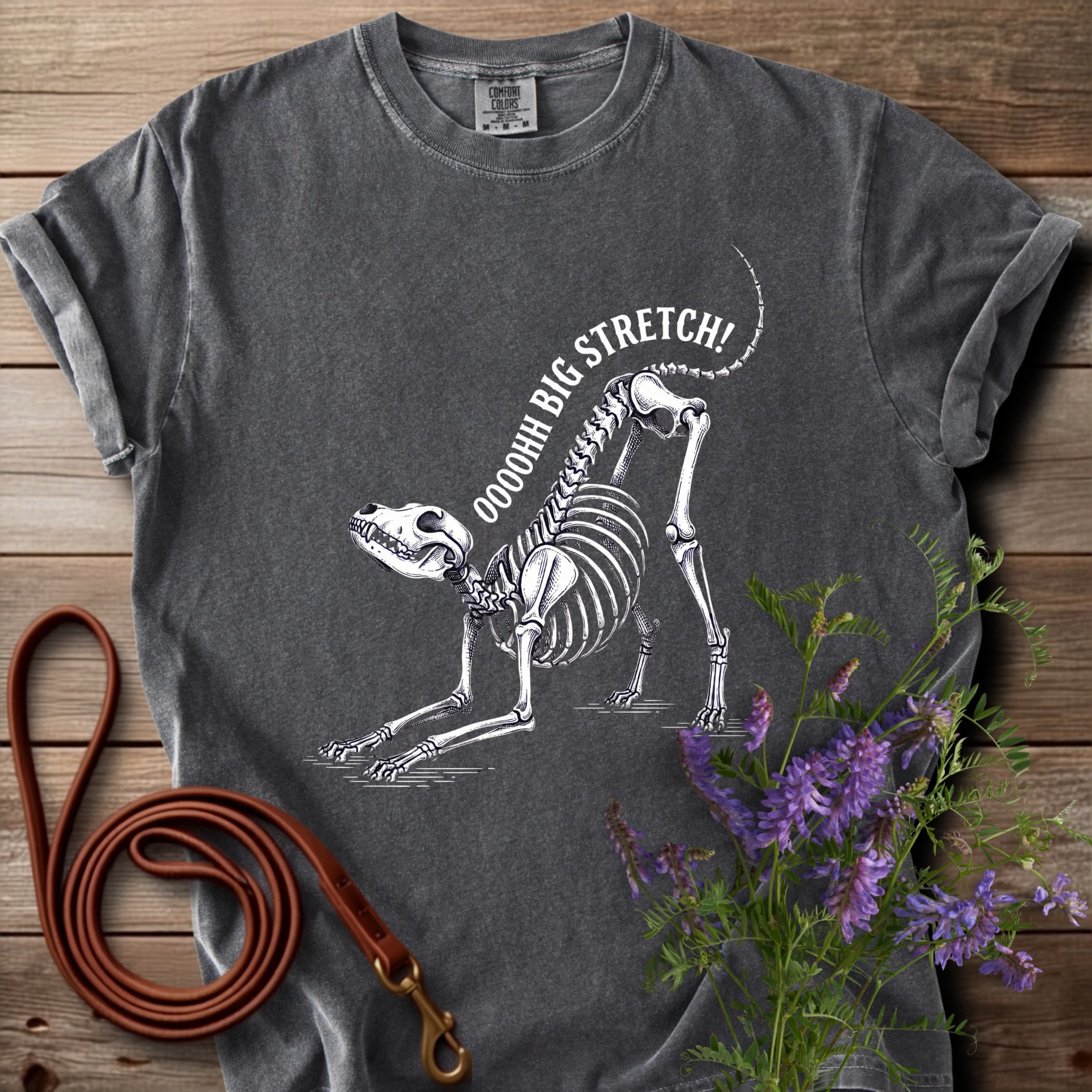 Big Stretch Skeleton Dog T-Shirt - View 2