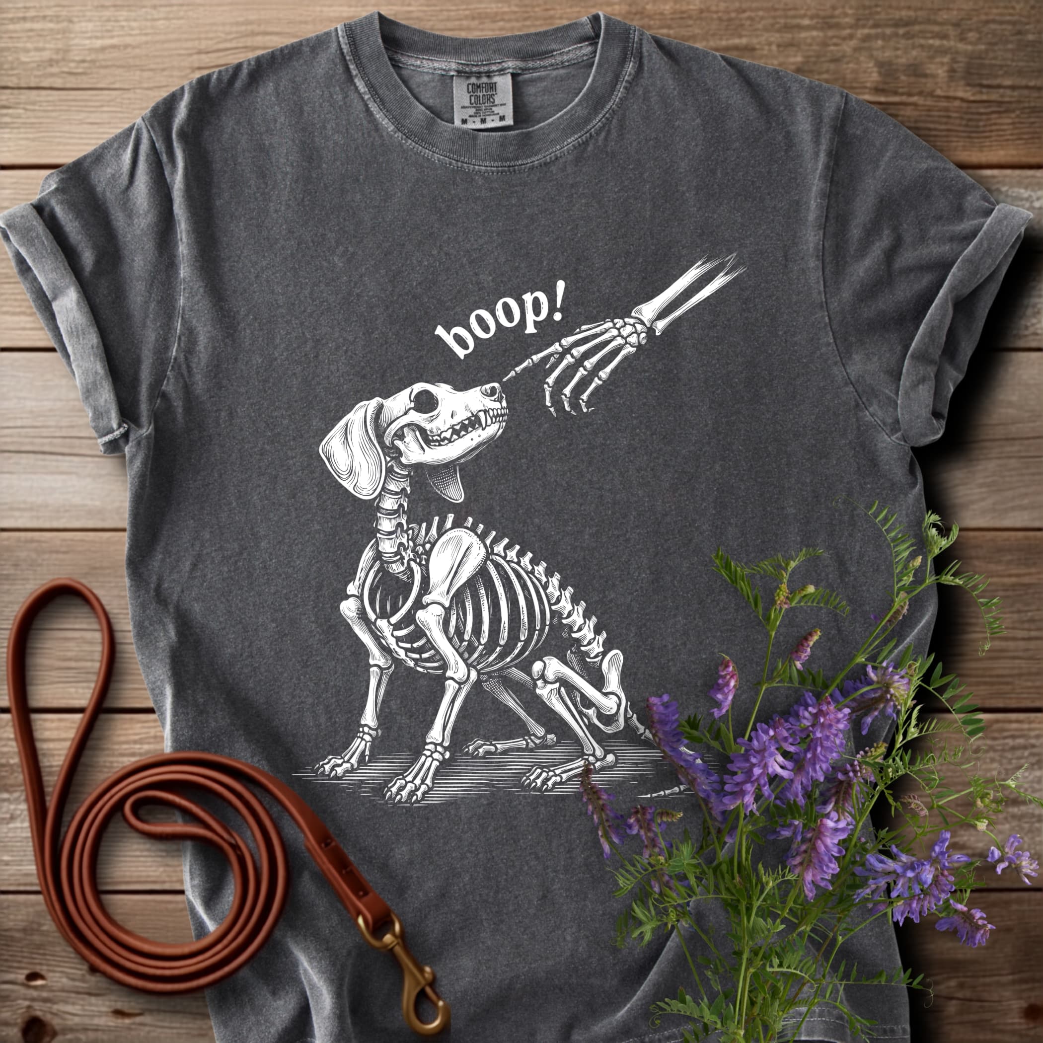Boop Skeleton Dachshund T-shirt - View 2