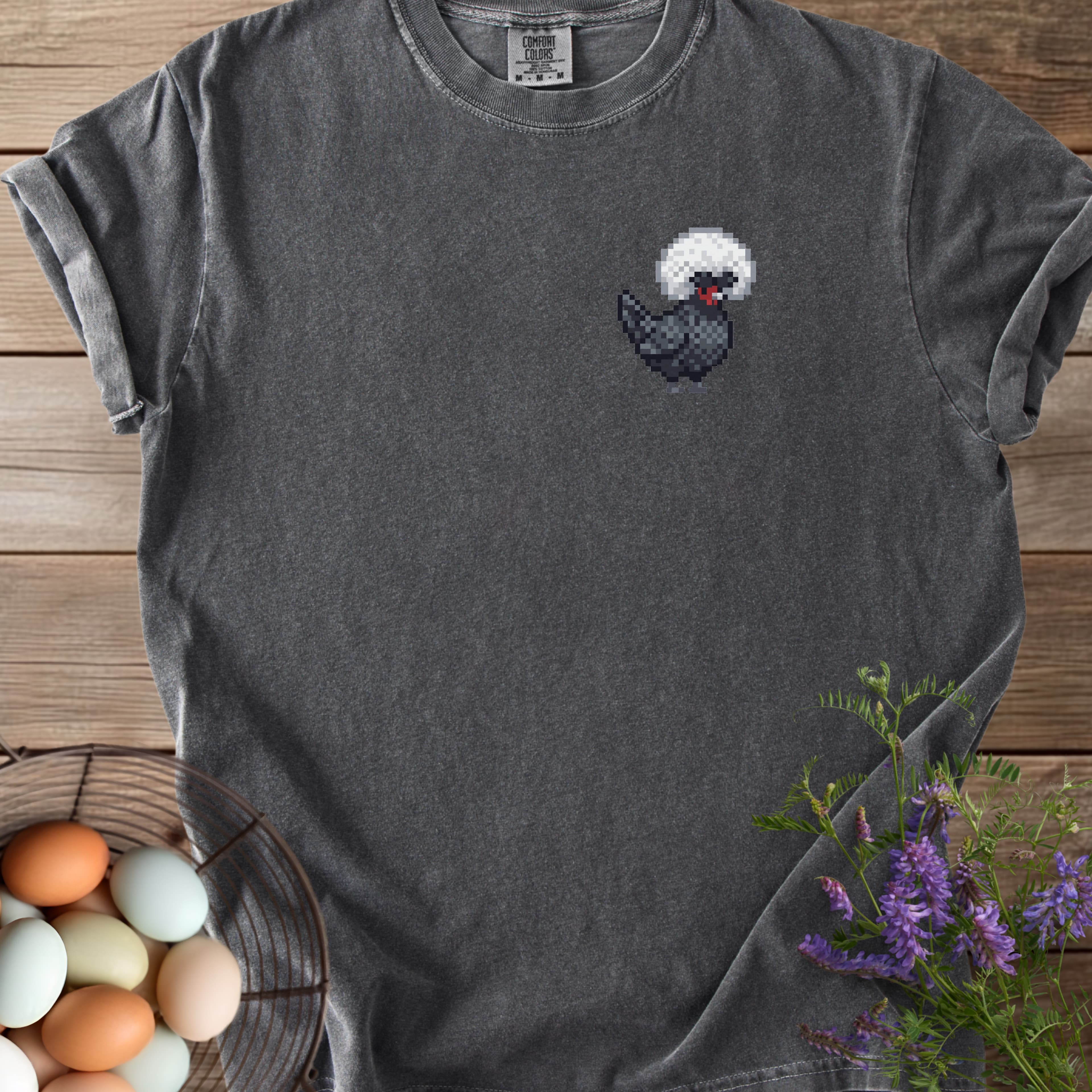 Pixel Art Polish Chicken T-shirt - View 15