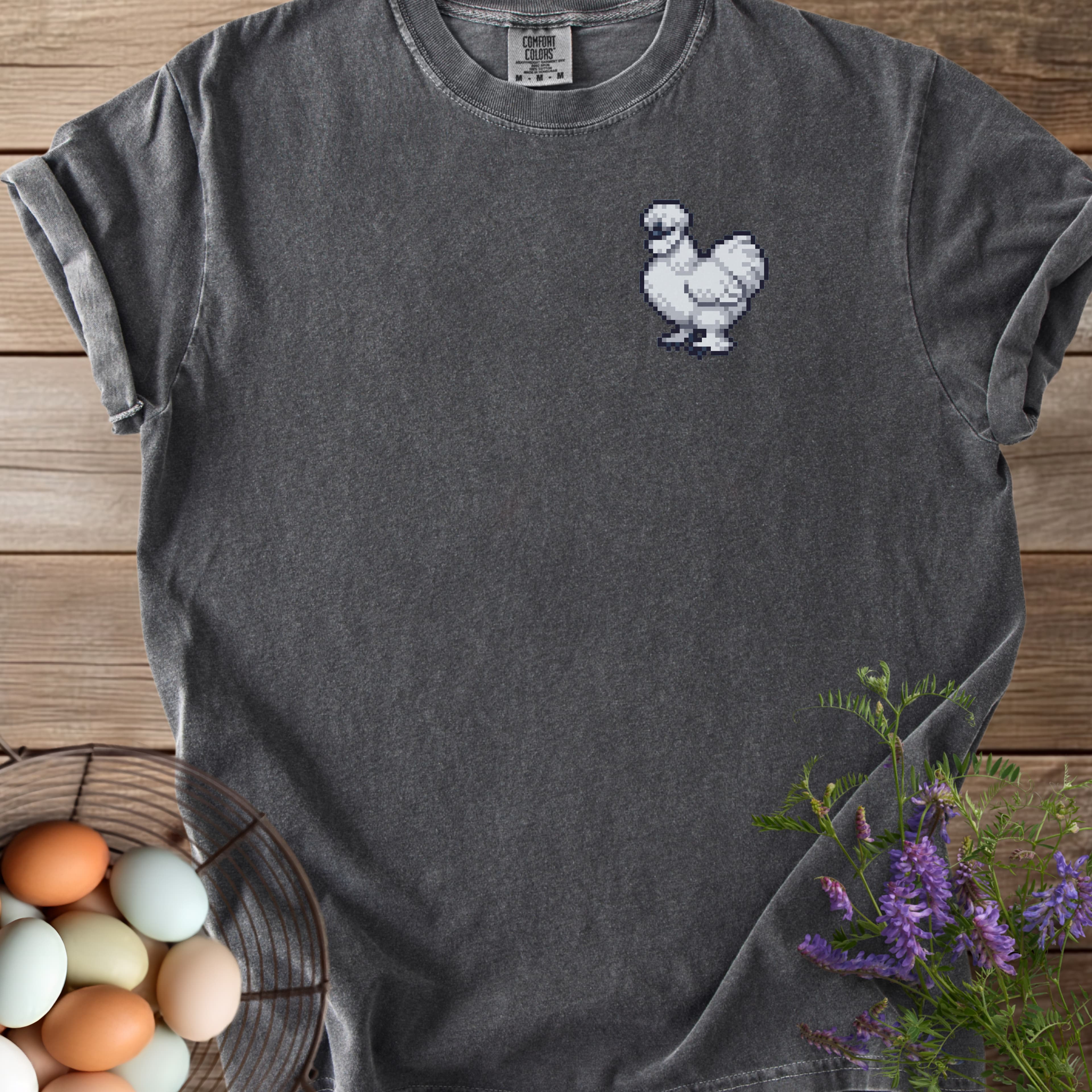 Pixel Art Silkie Chicken T-shirt - View 15