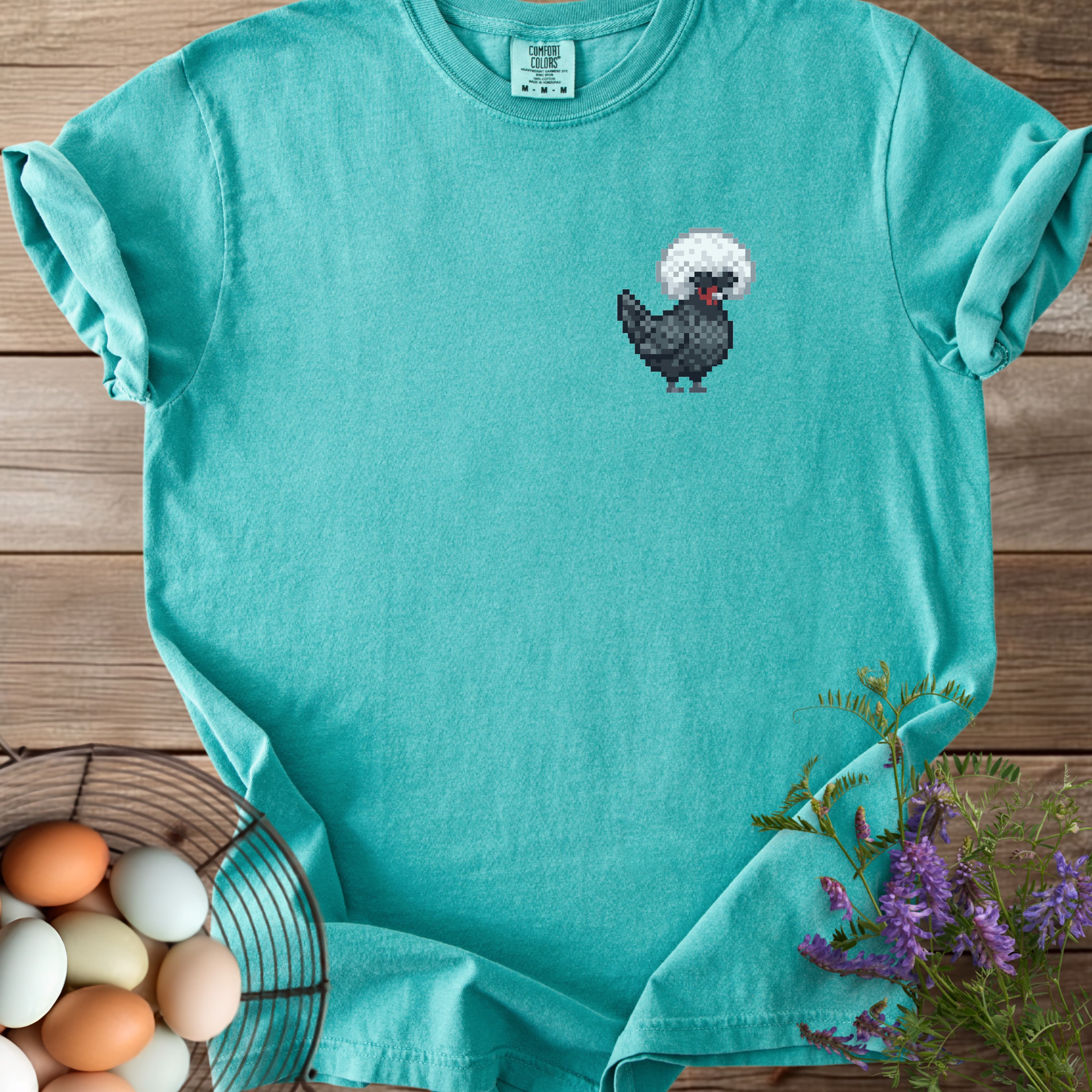 Pixel Art Polish Chicken T-shirt - View 16