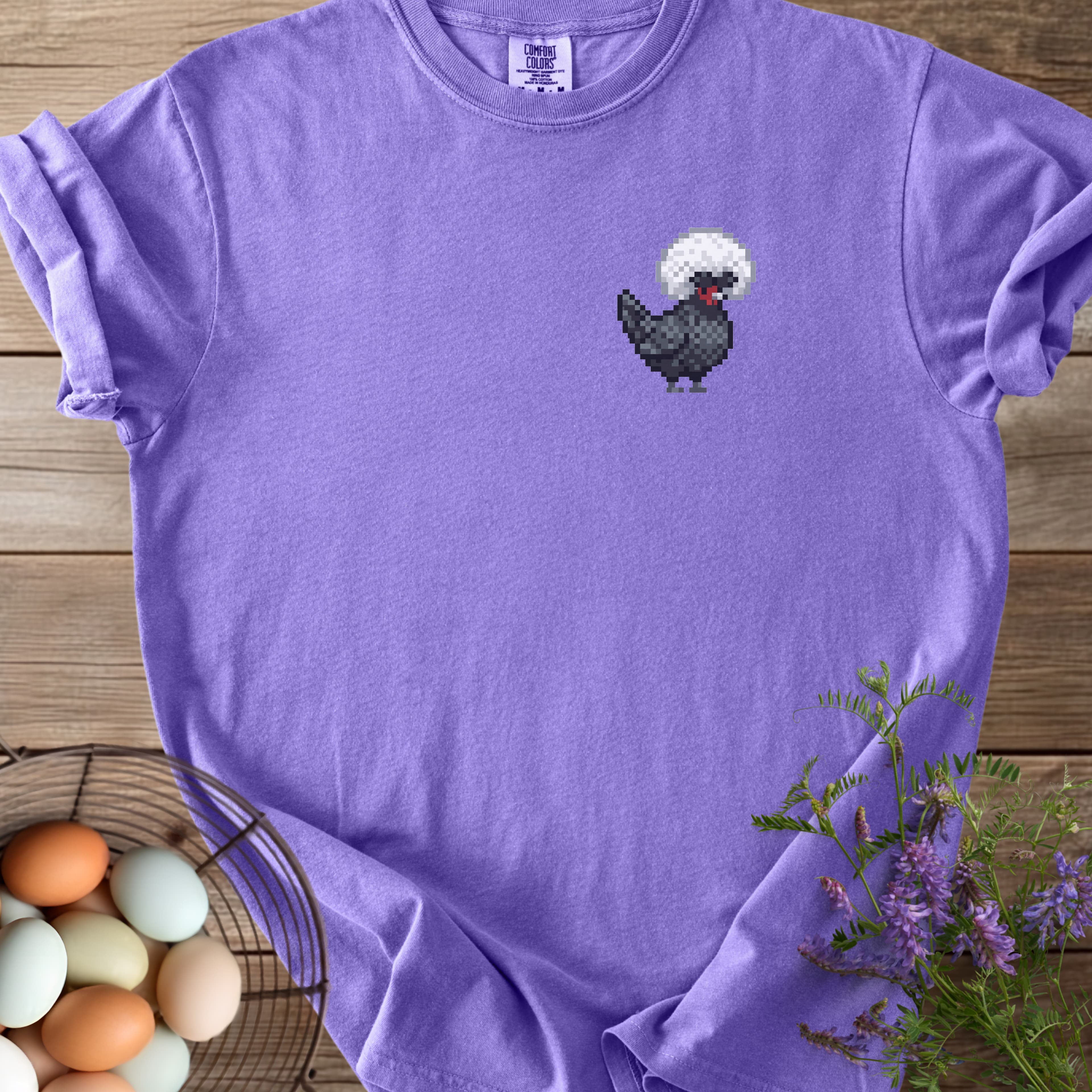 Pixel Art Polish Chicken T-shirt - View 17