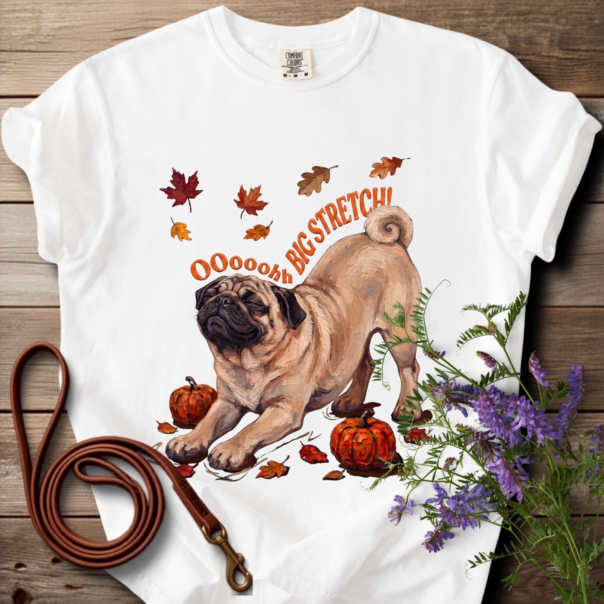 Oh Big Stretch! Pug Halloween T-shirt - View 7