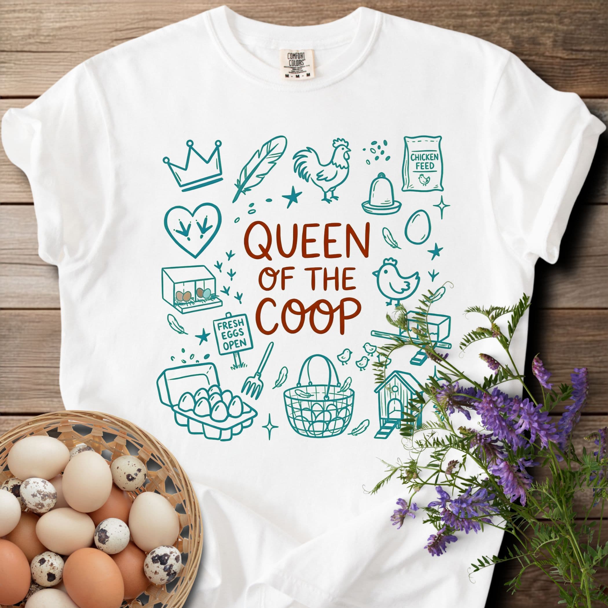 Queen of the Coop T-shirt - View 12