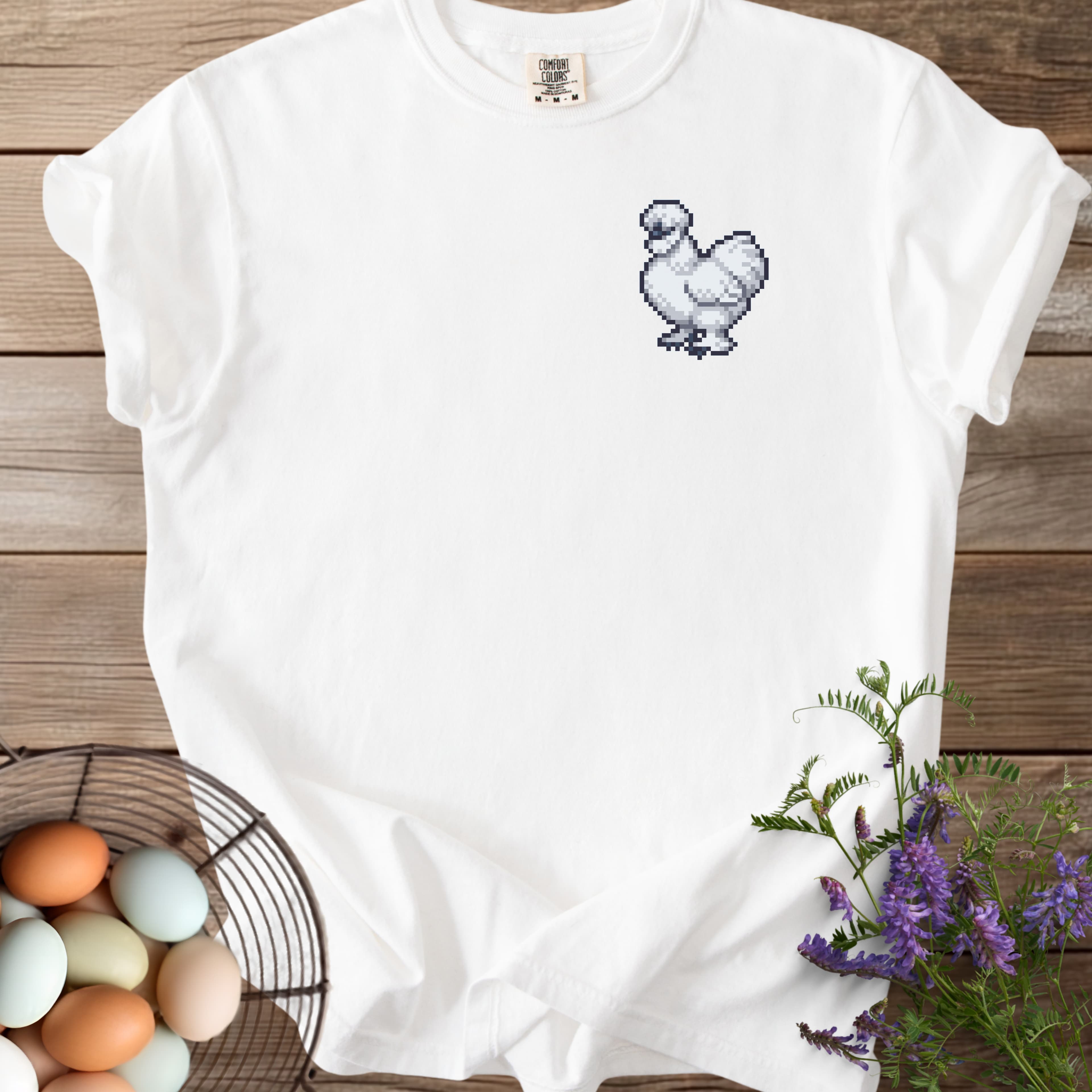 Pixel Art Silkie Chicken T-shirt - View 18
