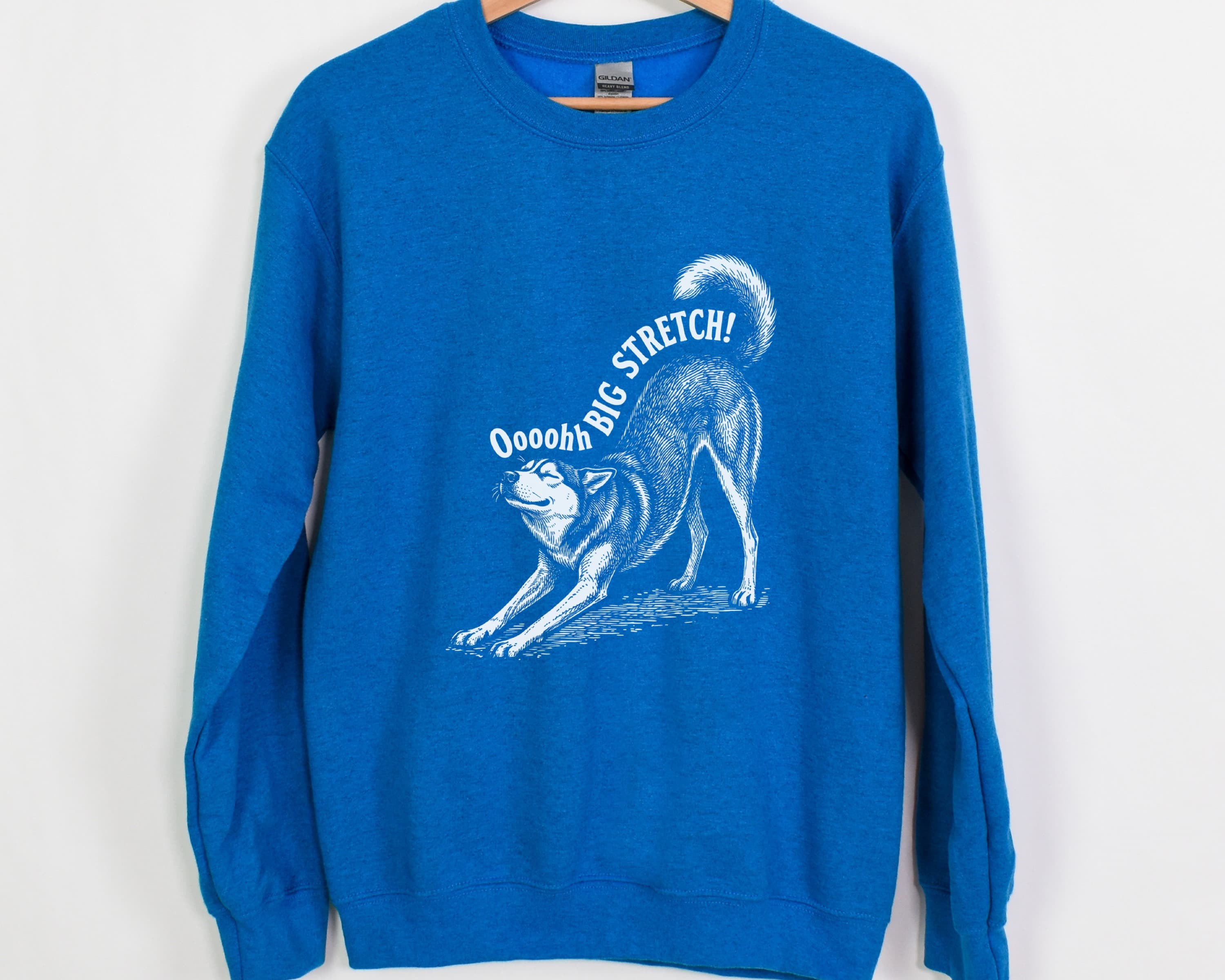 Oh Big Stretch! Siberian Husky Crewneck Sweatshirt - View 6