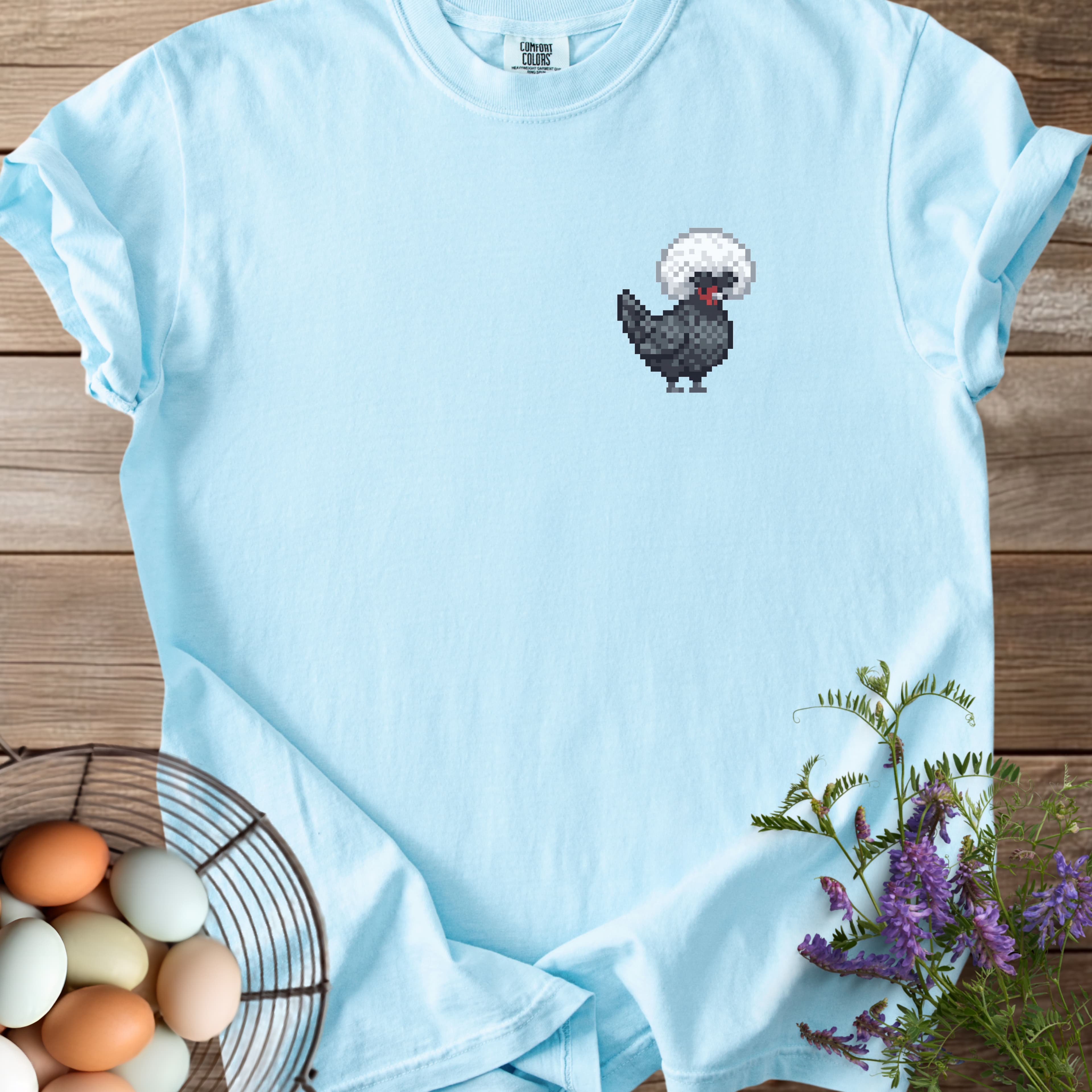 Pixel Art Polish Chicken T-shirt - View 7