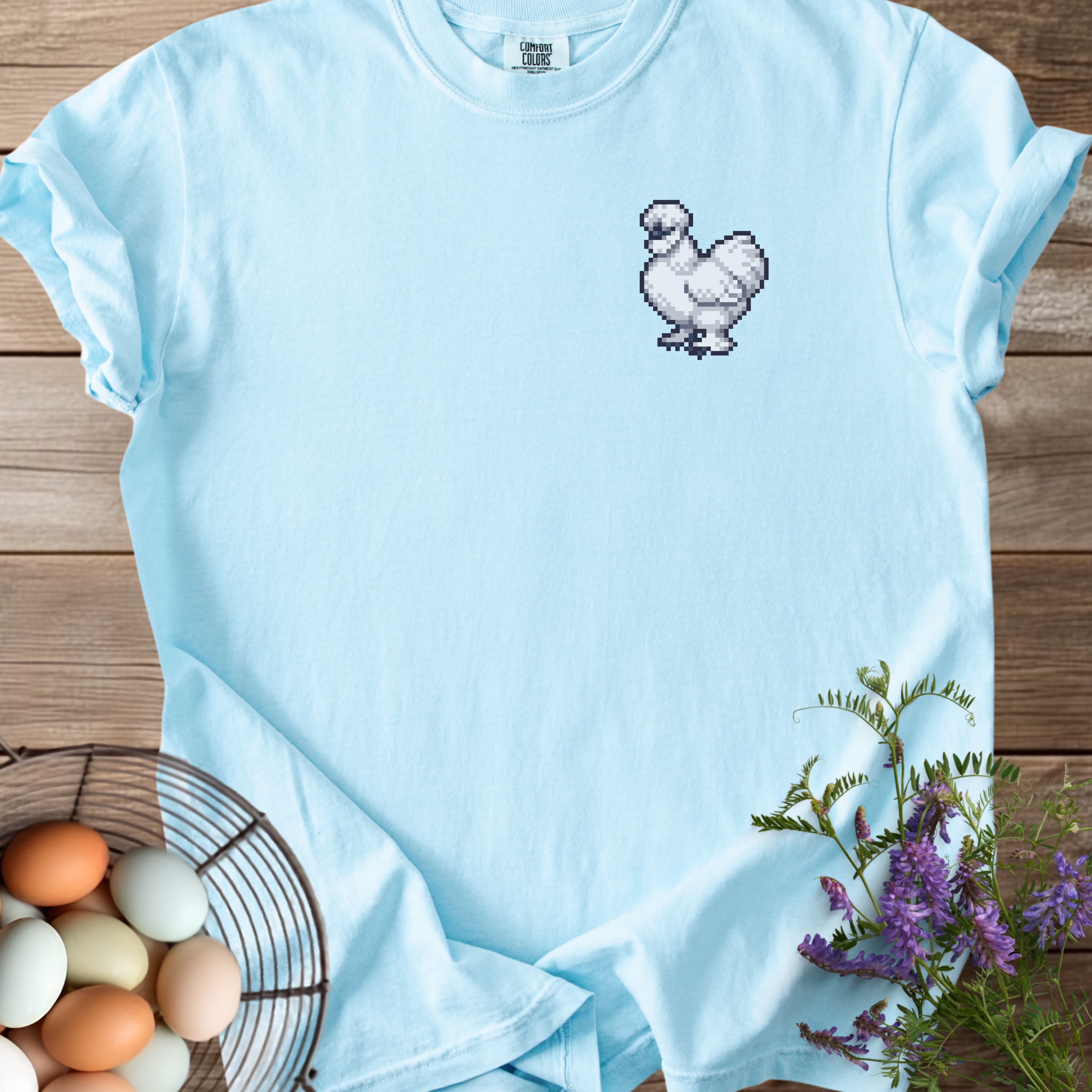 Pixel Art Silkie Chicken T-shirt - View 8