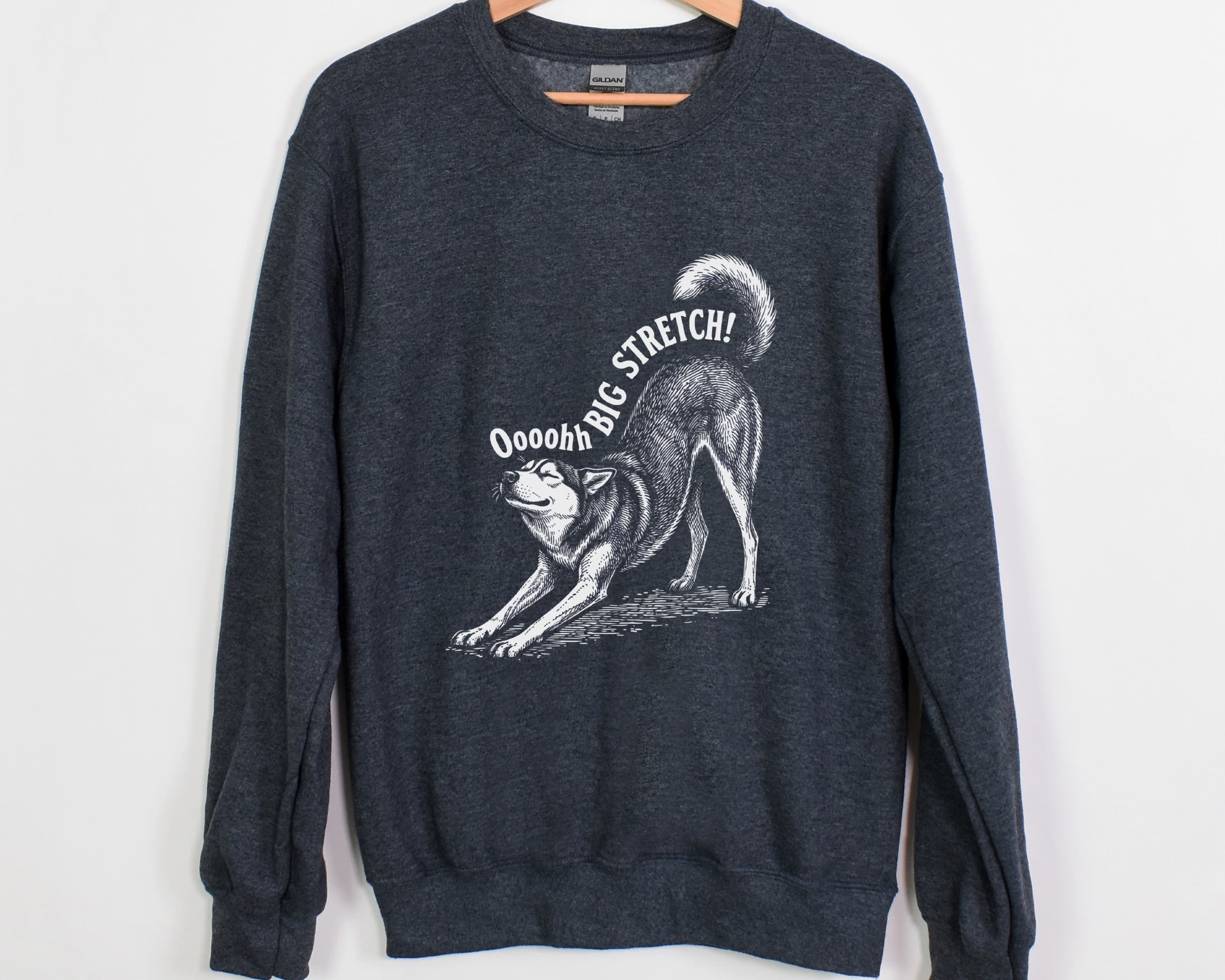 Oh Big Stretch! Siberian Husky Crewneck Sweatshirt - View 5