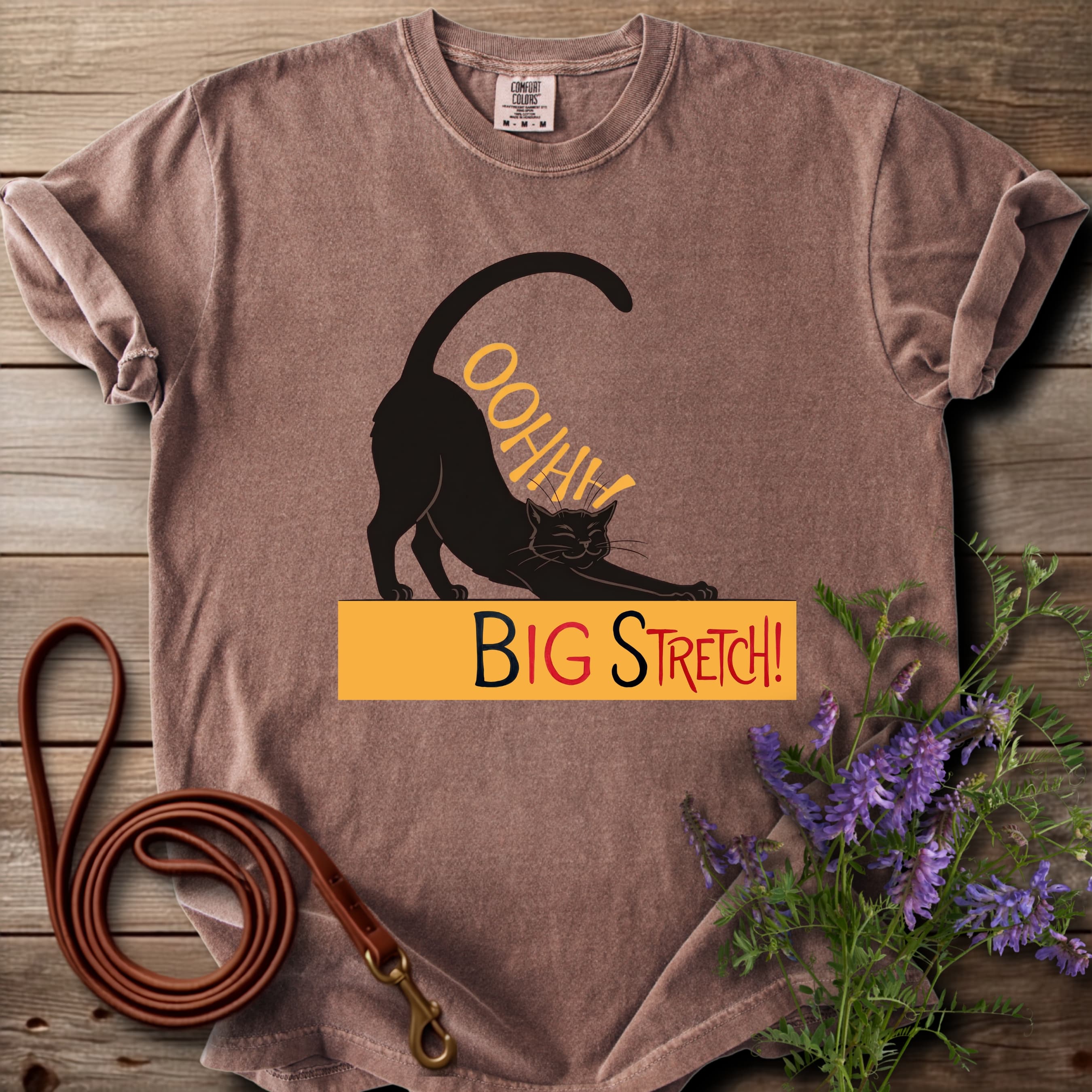 Oh Big Stretch! Black Cat T-Shirt - View 7