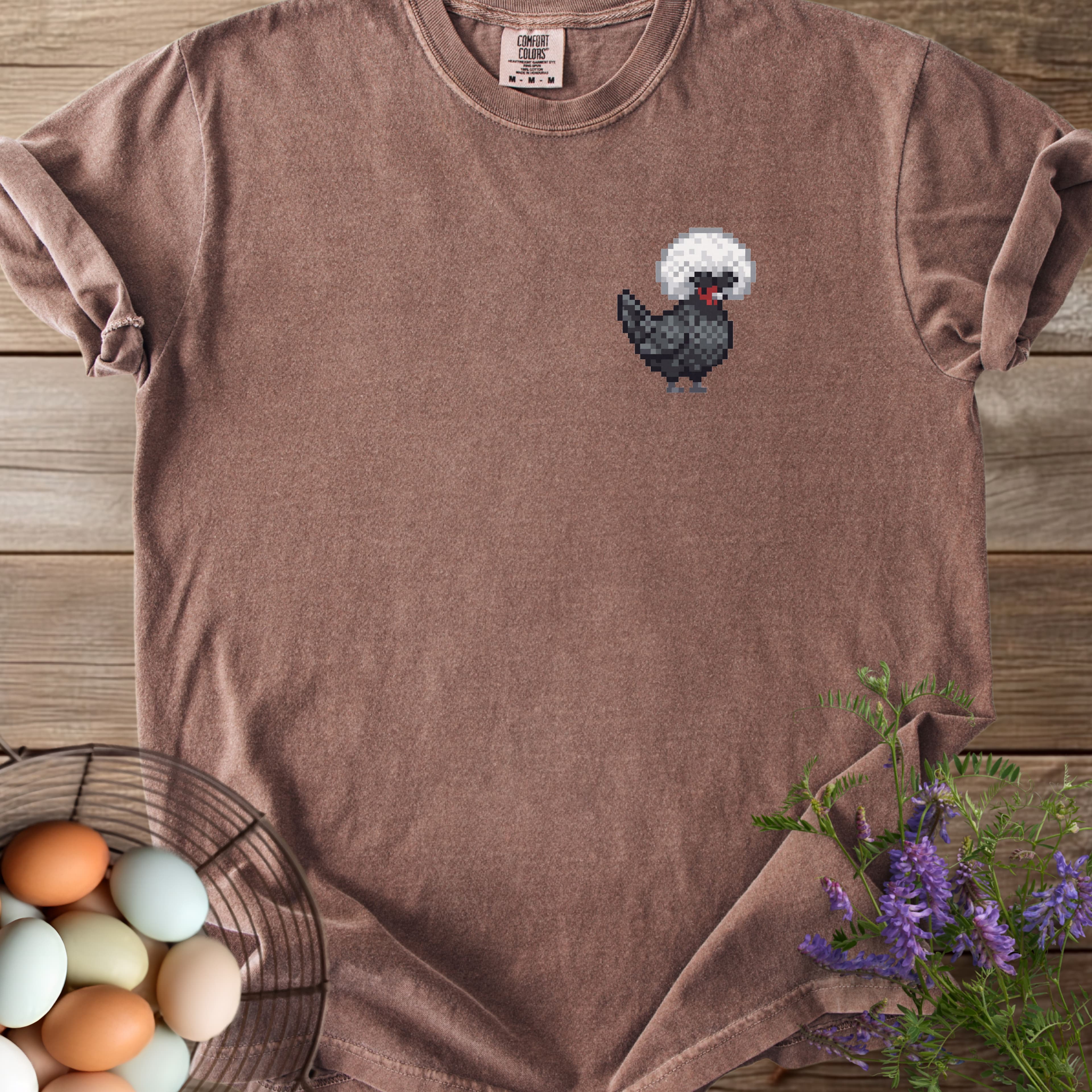 Pixel Art Polish Chicken T-shirt - View 10