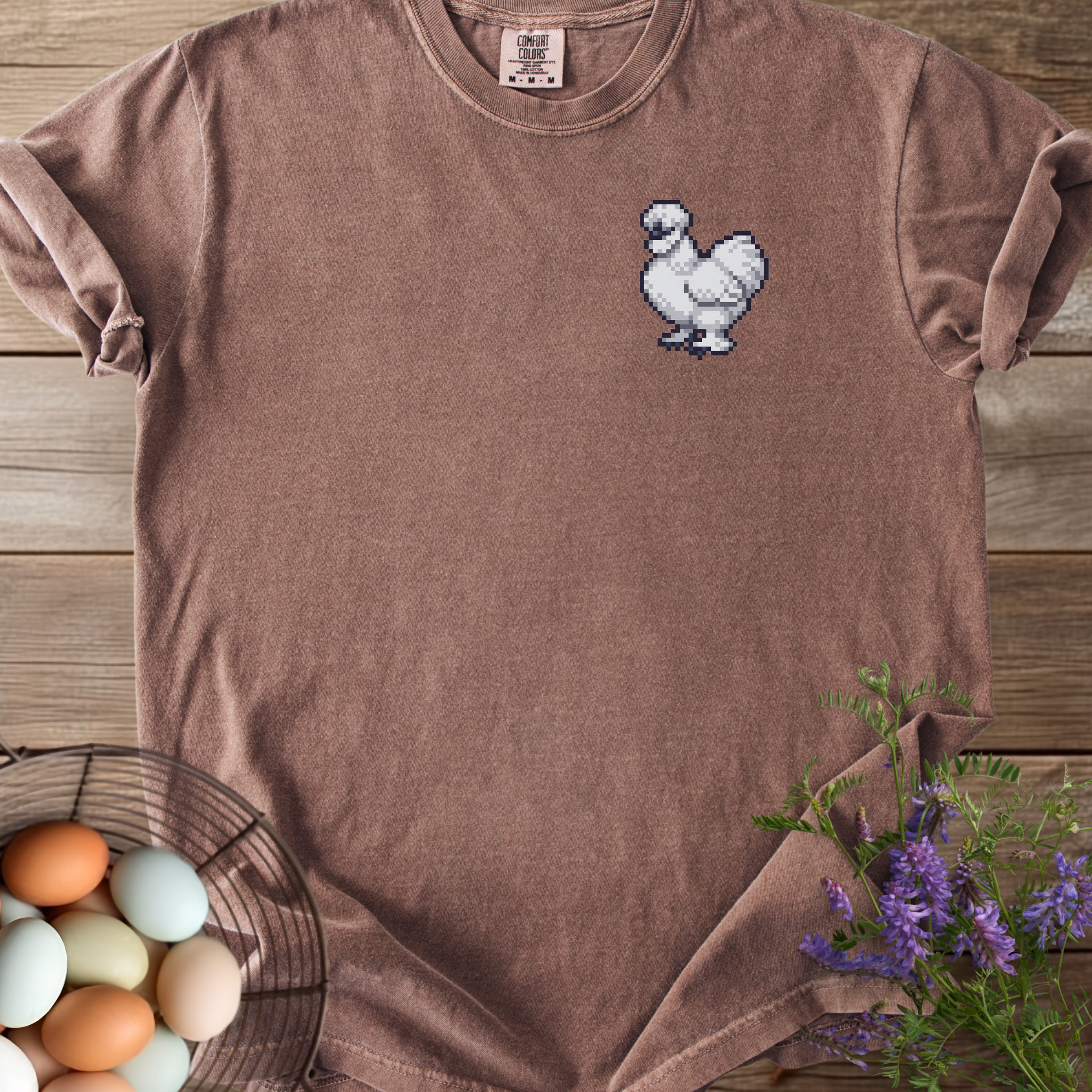 Pixel Art Silkie Chicken T-shirt - View 10