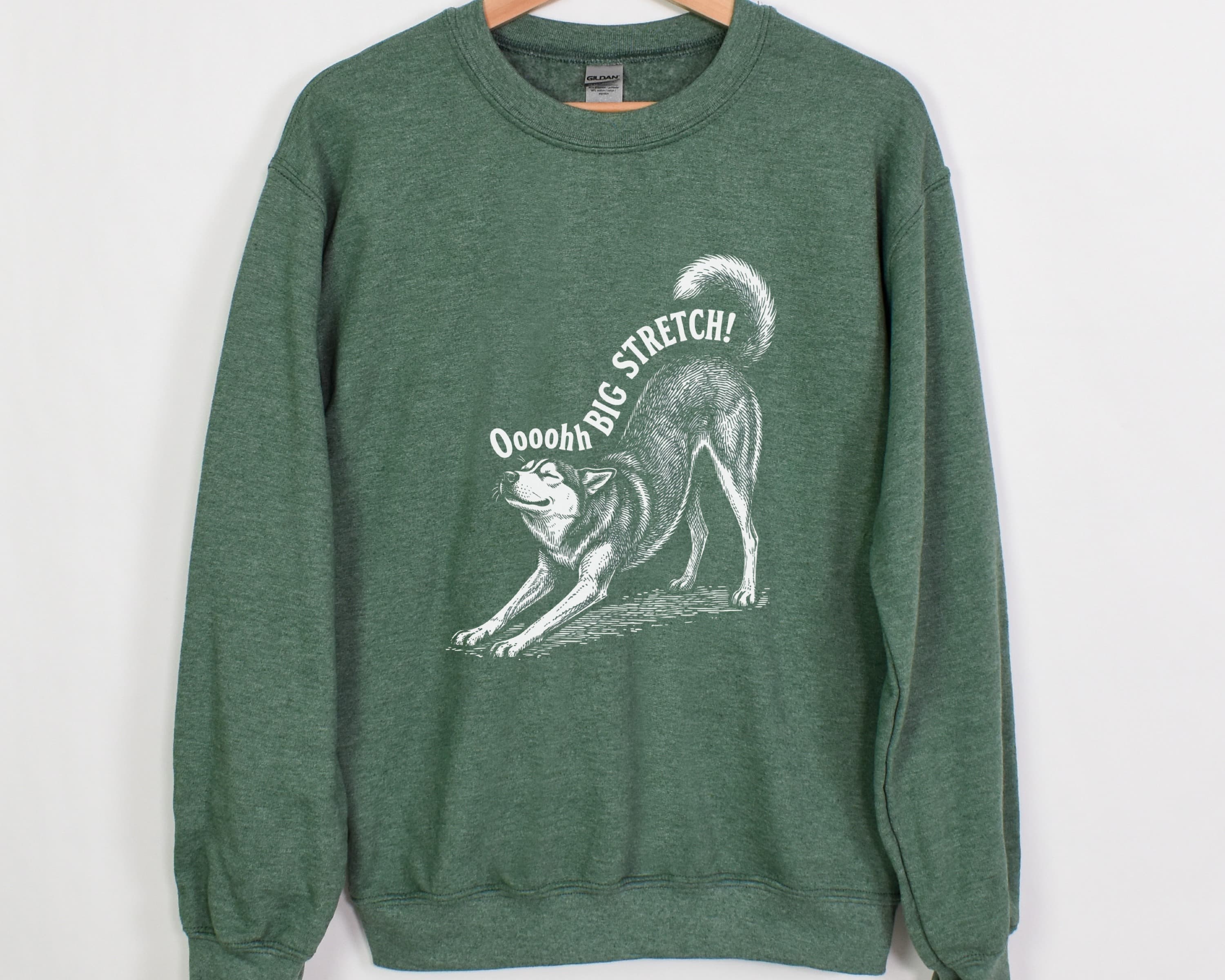 Oh Big Stretch! Siberian Husky Crewneck Sweatshirt - View 9