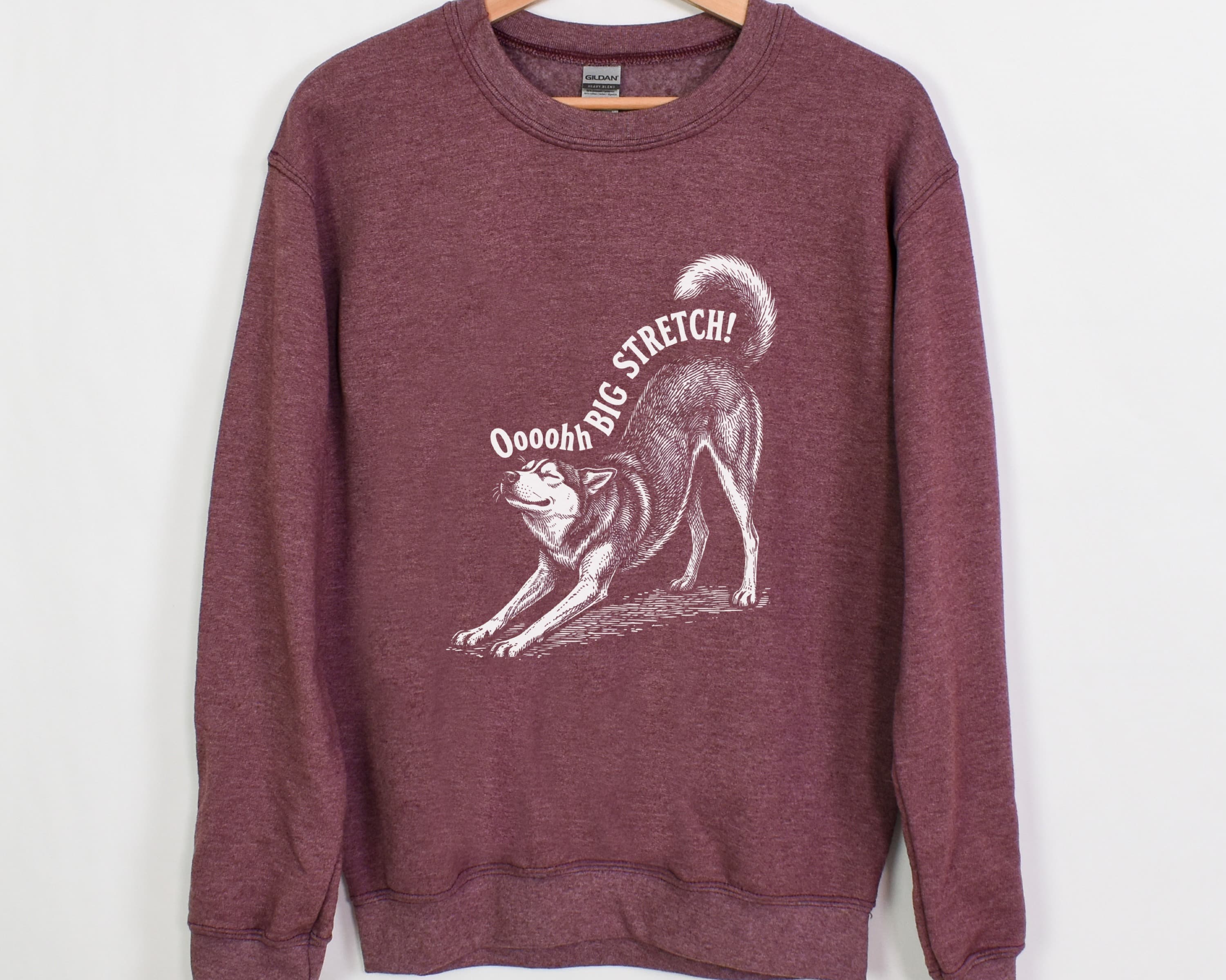 Oh Big Stretch! Siberian Husky Crewneck Sweatshirt - View 10
