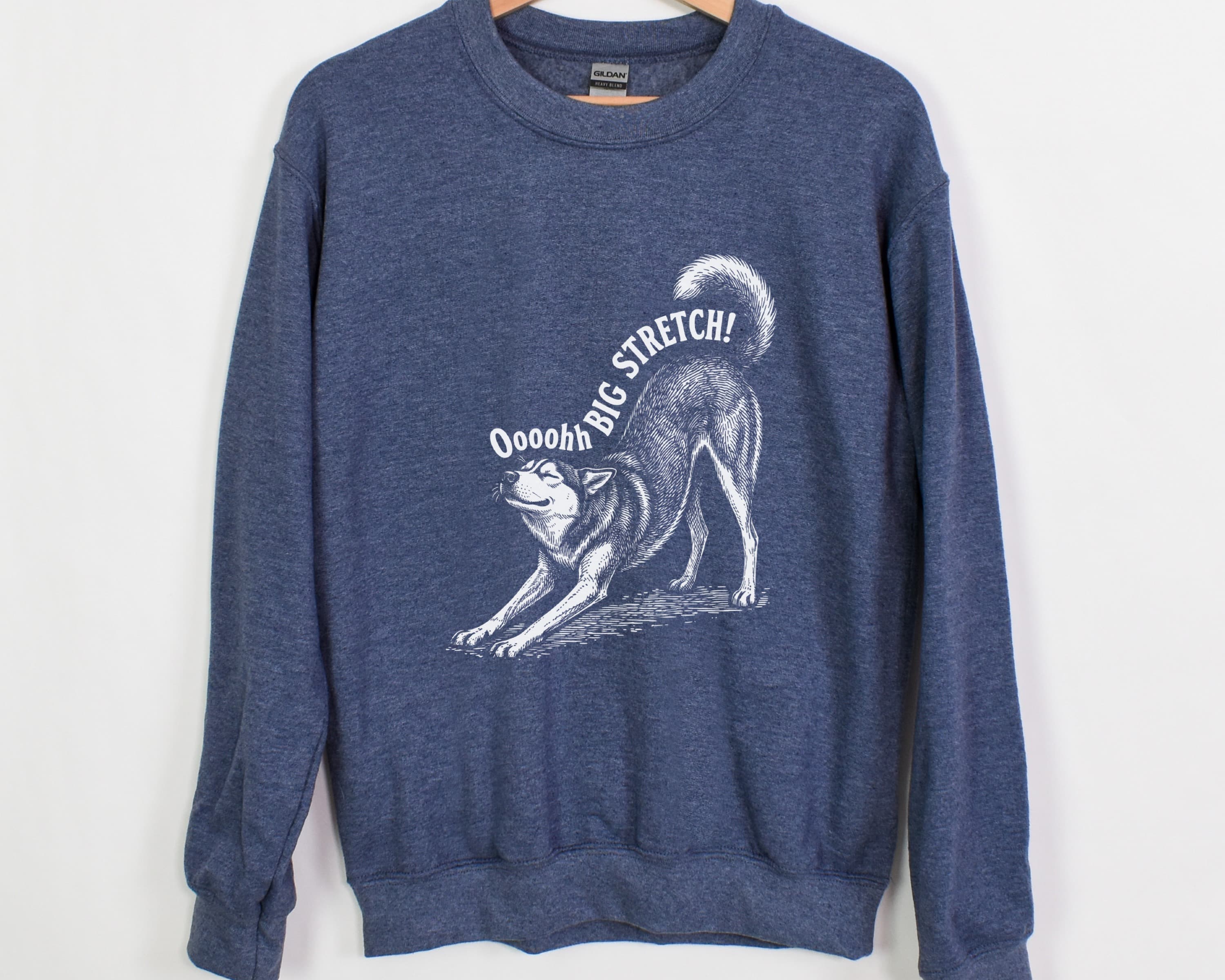 Oh Big Stretch! Siberian Husky Crewneck Sweatshirt - View 11