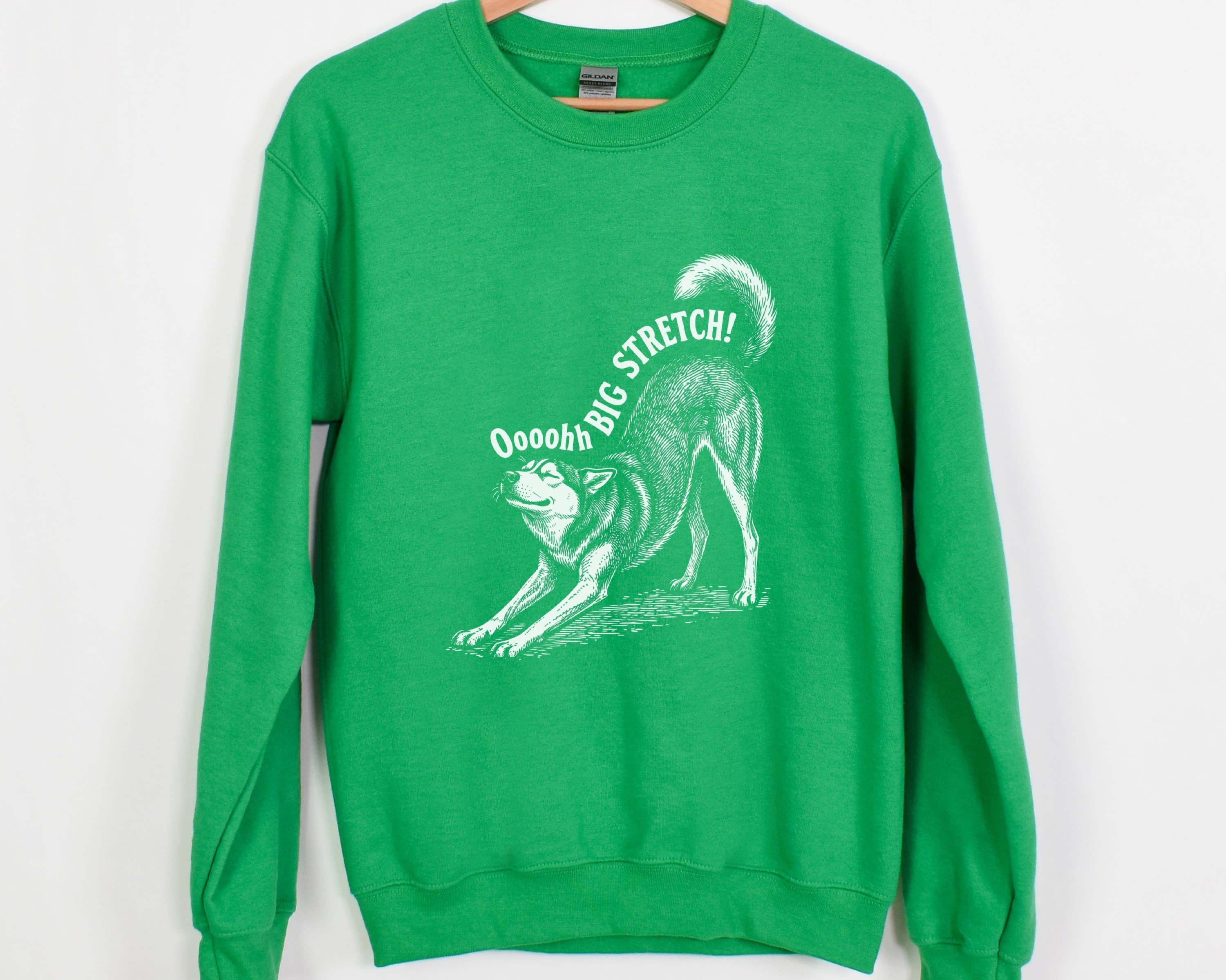 Oh Big Stretch! Siberian Husky Crewneck Sweatshirt - View 14