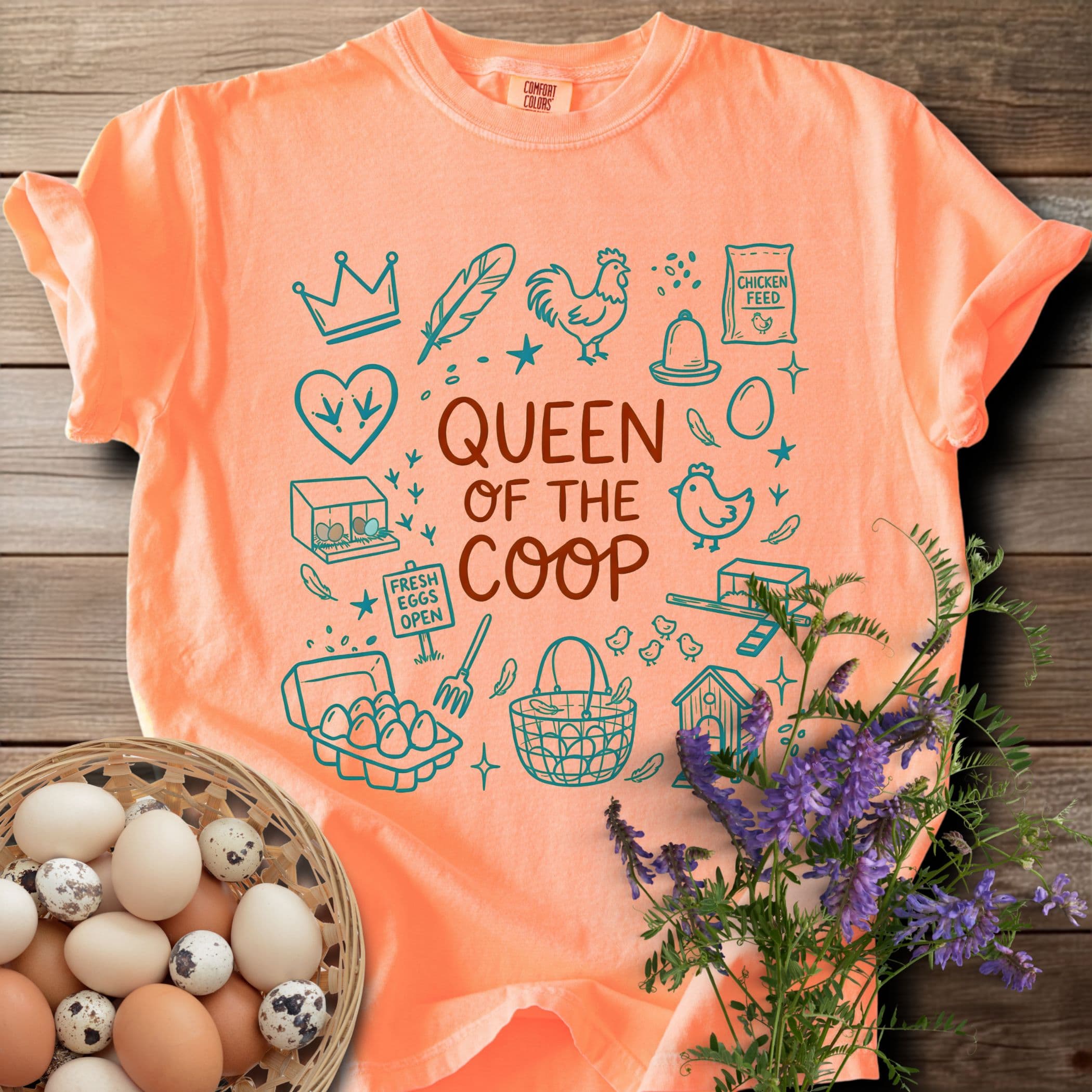 Queen of the Coop T-shirt - View 7