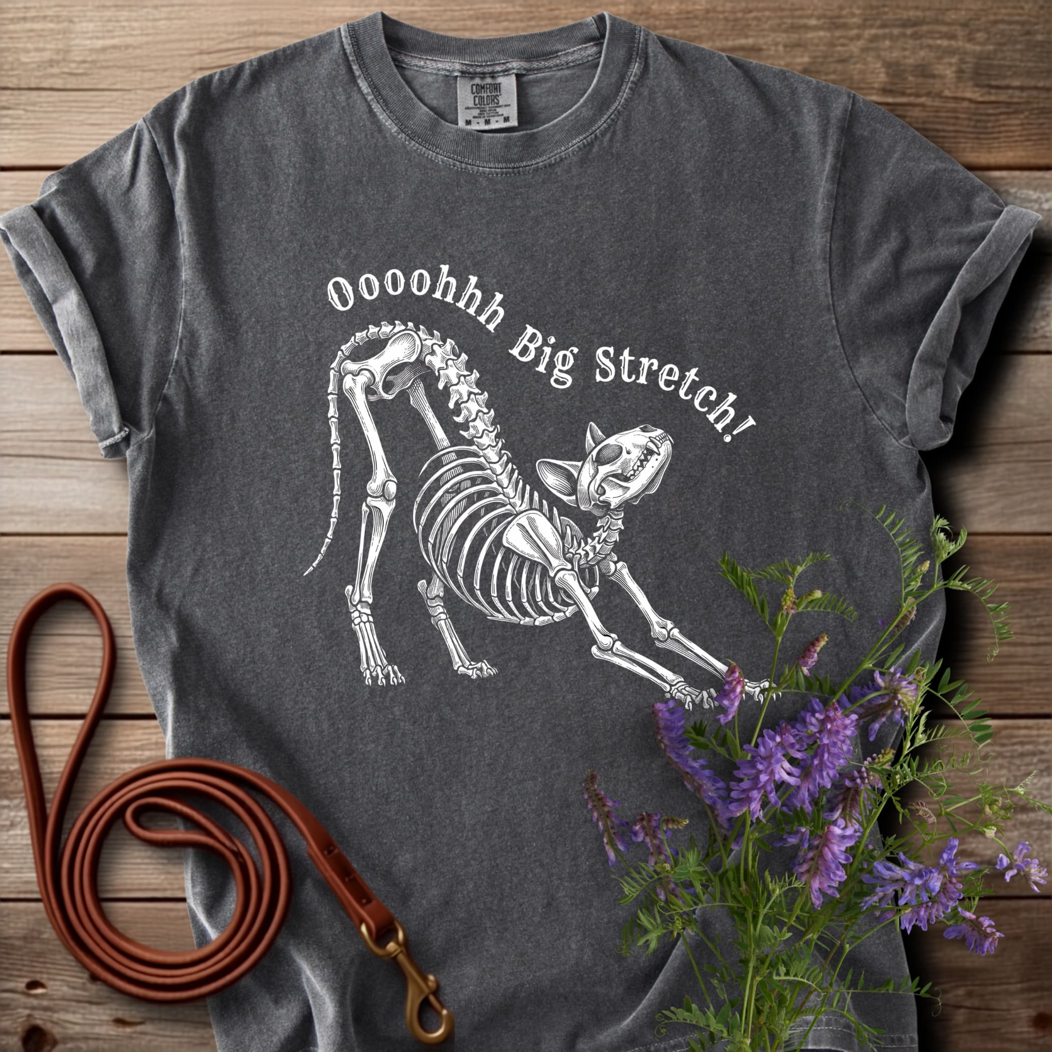 Big Stretch Skeleton Cat Tee - View 2