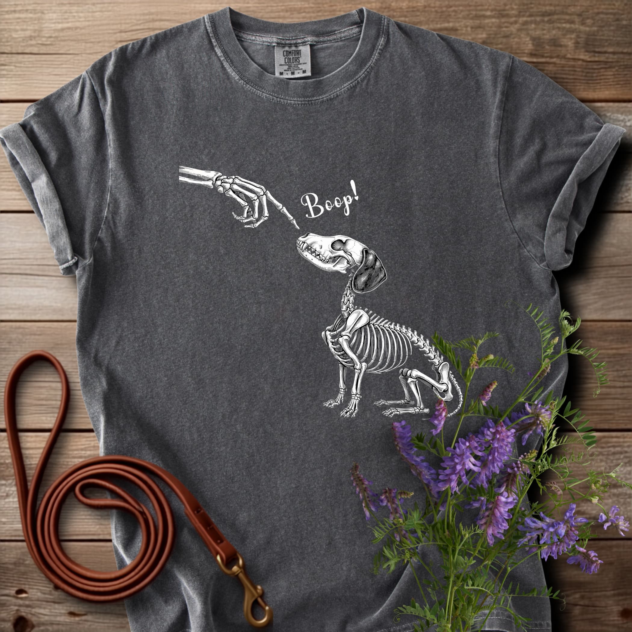 Boop Skeleton Doxie T-shirt - View 2
