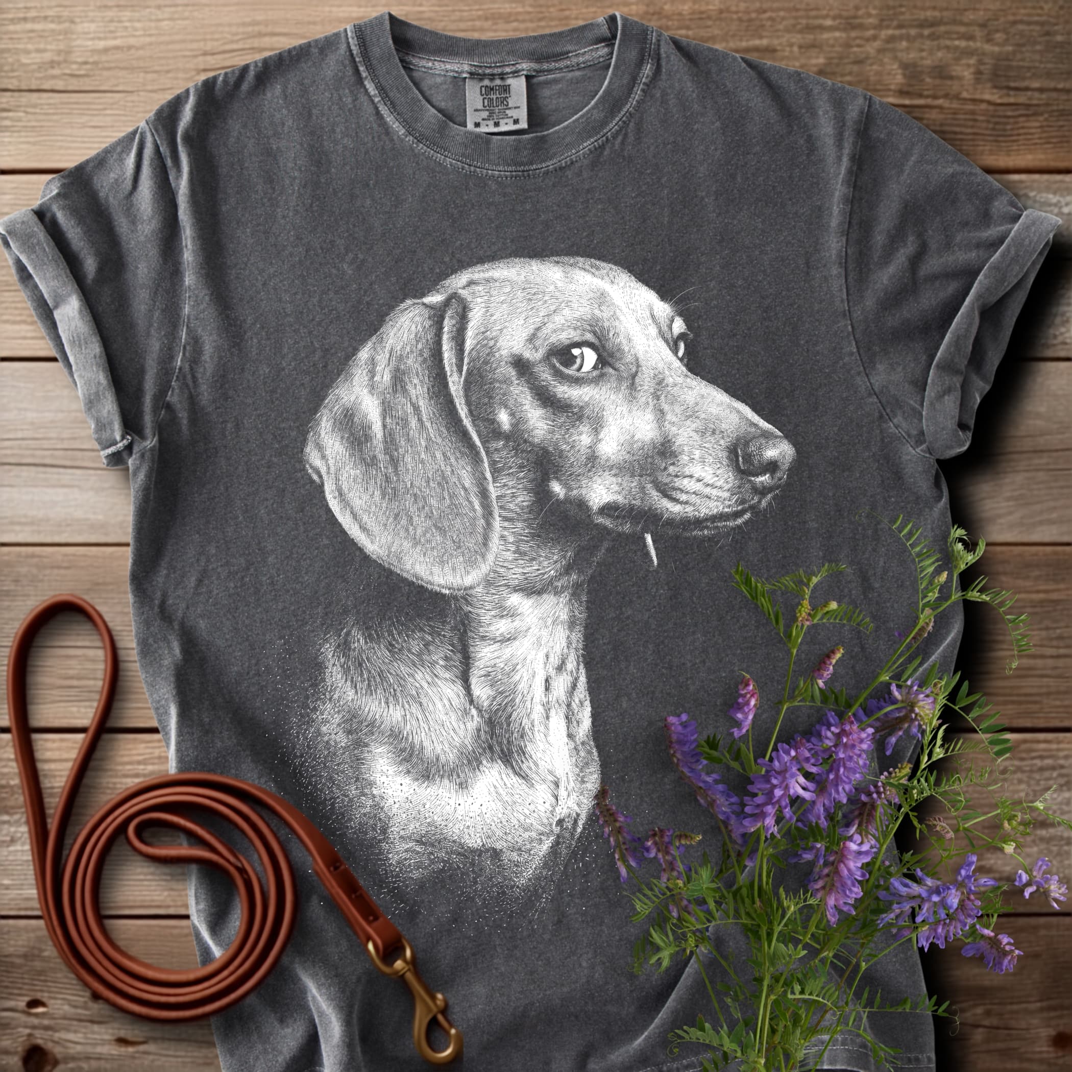 Side Eye Dachshund T-Shirt - View 1