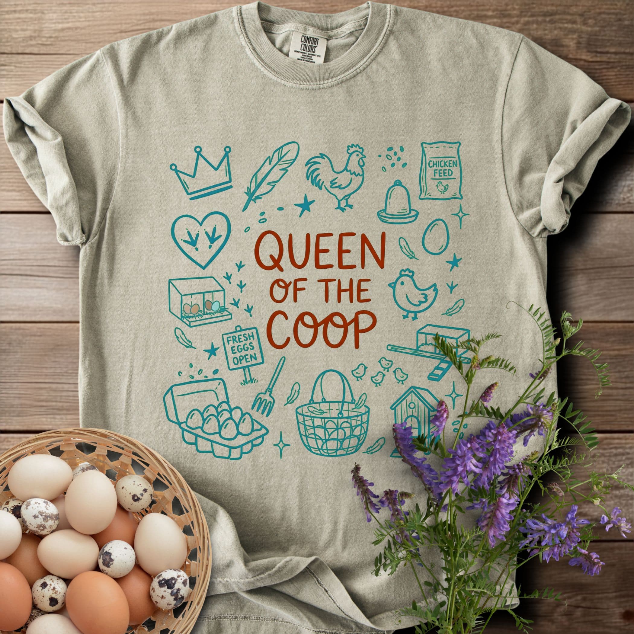 Queen of the Coop T-shirt - View 10