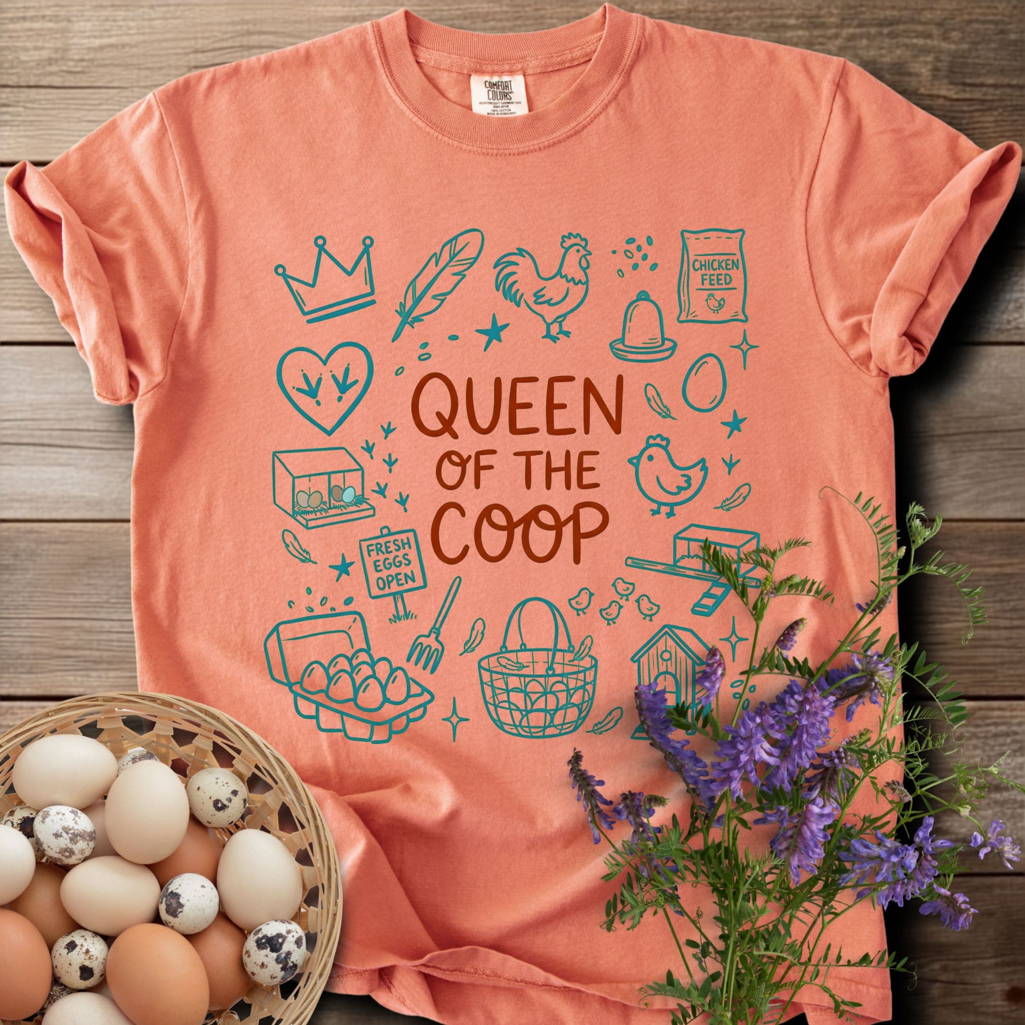 Queen of the Coop T-shirt - View 11